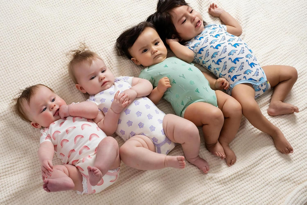 MONICA + ANDY Baby Organic Short Sleeve Jack + Jill Bodysuit