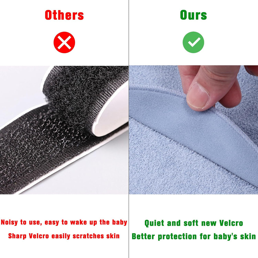 Fleece Newborn Sleep Sack Baby Swaddle,3-Way Adjustable Wearable Blanket,2 Pack Fleece Swaddling Sleeping Bag TOG 2.0， (Blue&Green, 3-6 Months)