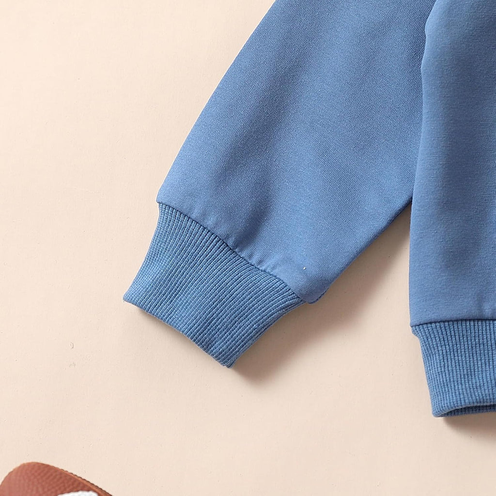 Baby Boy Clothes Fall 6 12 18 24 Months Football Long Sleeve Pullover Tops & Pant Sets Toddler Winter Outfits