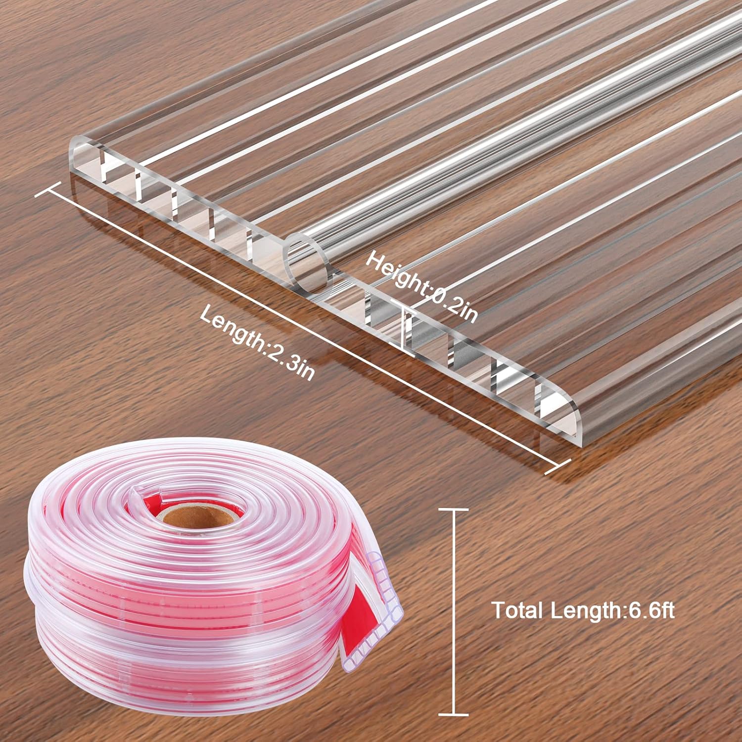 HOMREALM Baby Proofing 7.05ft Long (2.75" Wide) Corner Protector Baby Corner Guards Furniture Corner & Edge Safety Bumpers Clear Baby Proofing Bumper Cushion for Table Furniture Sharp Corners