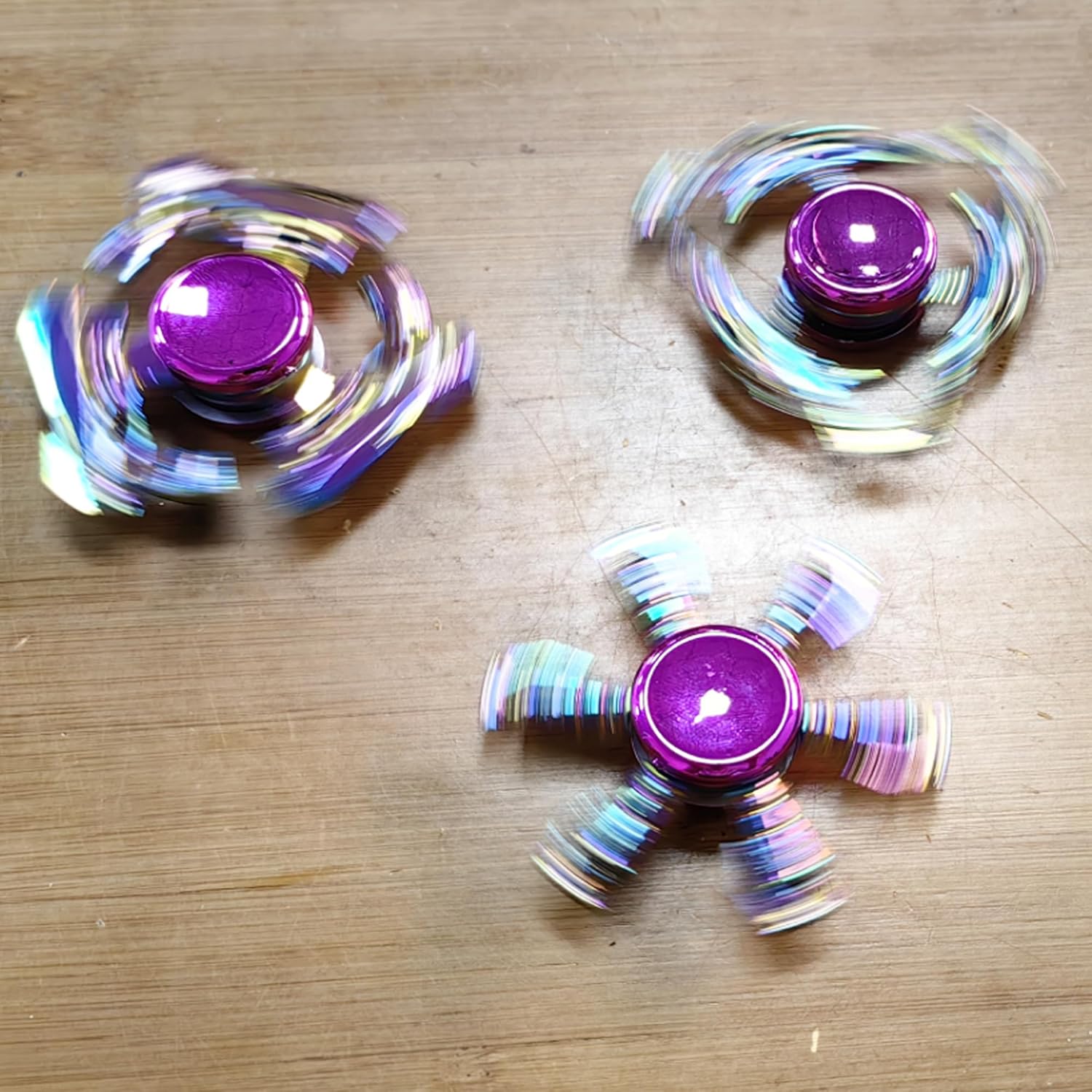 Fidget Spinners Set, Metal Desk Toys for Kids Adults Boys Girls, Hand Spinner Sensory Toys for Party Favors, Stocking Stuffers (3 Pack) (Style-2)