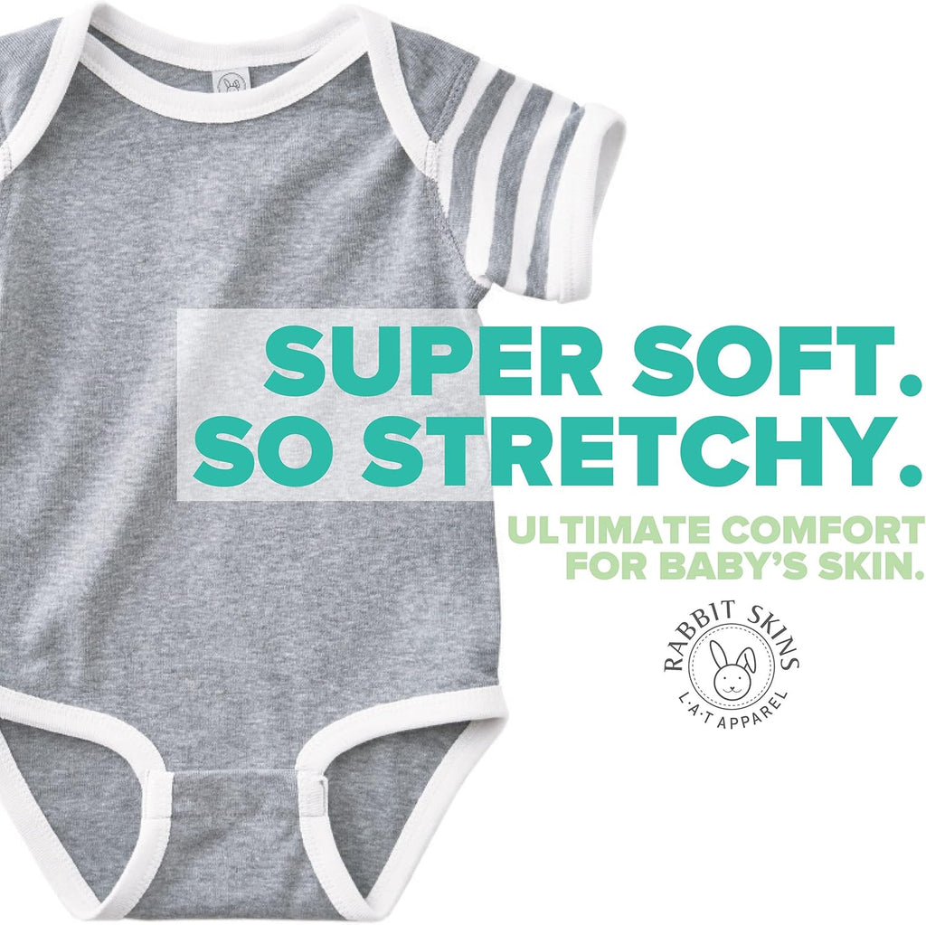 RABBIT SKINS Baby 5-Pack Soft Short Sleeve Bodysuit (4424K)