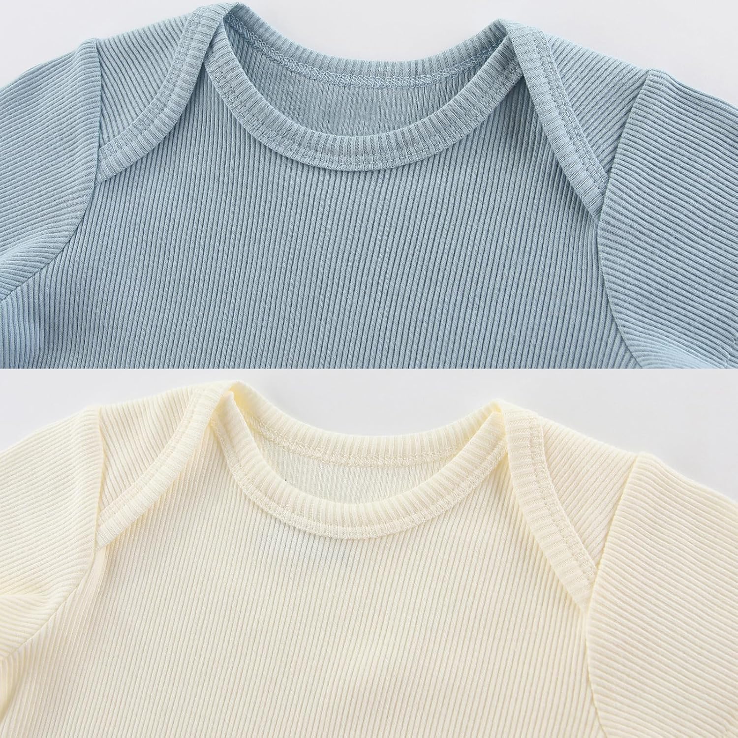 Newborn Baby Boy Girl Short Sleeve Bodysuits Cotton One-Piece Baby Clothes 6-Pack