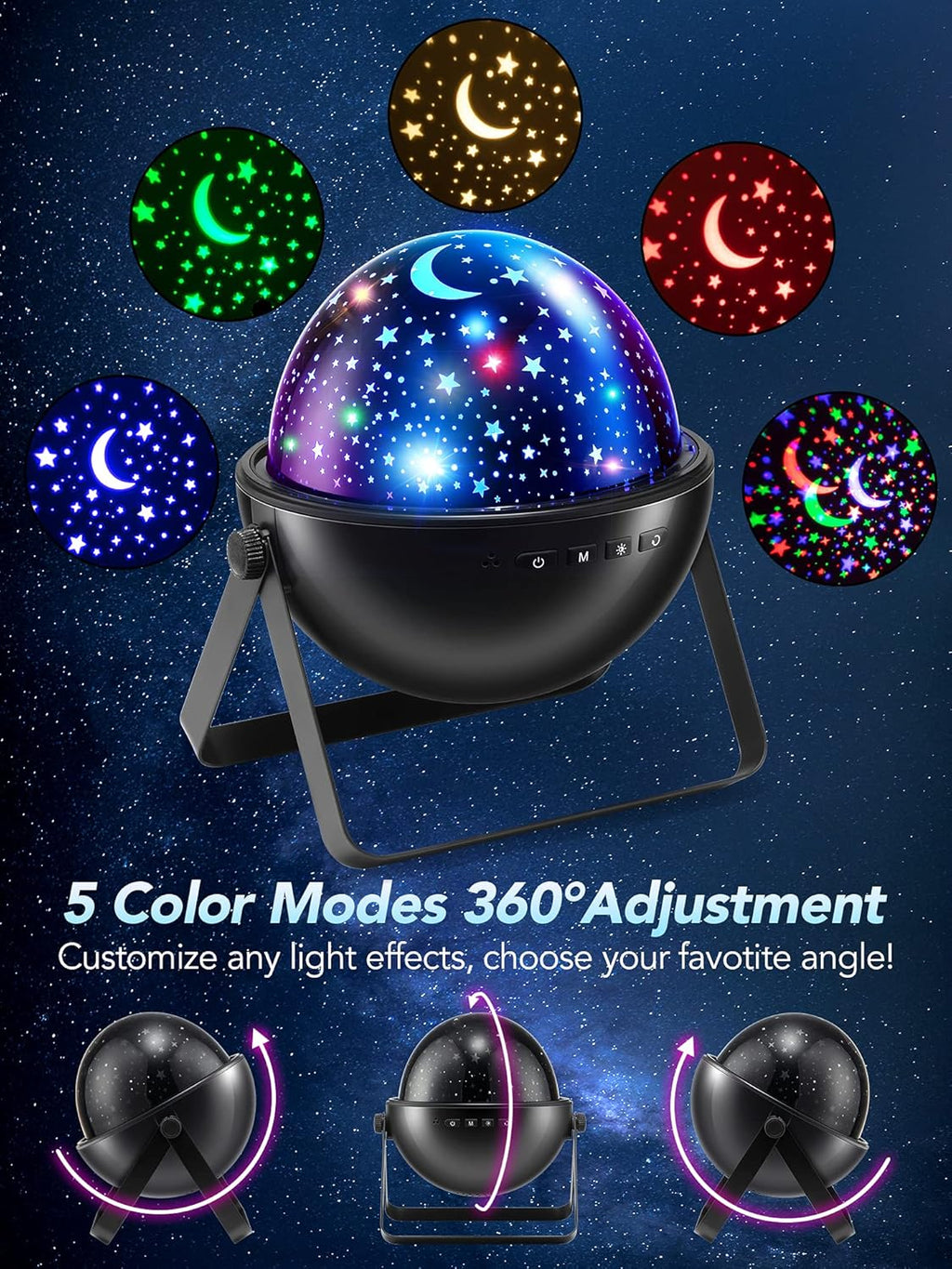 One Fire Star Projector Night Light for Kids Room, Bluetooth Speaker+Remote, 48 Lighting Cool Star Light Projector, Kids Room Decor, Christmas Gifts