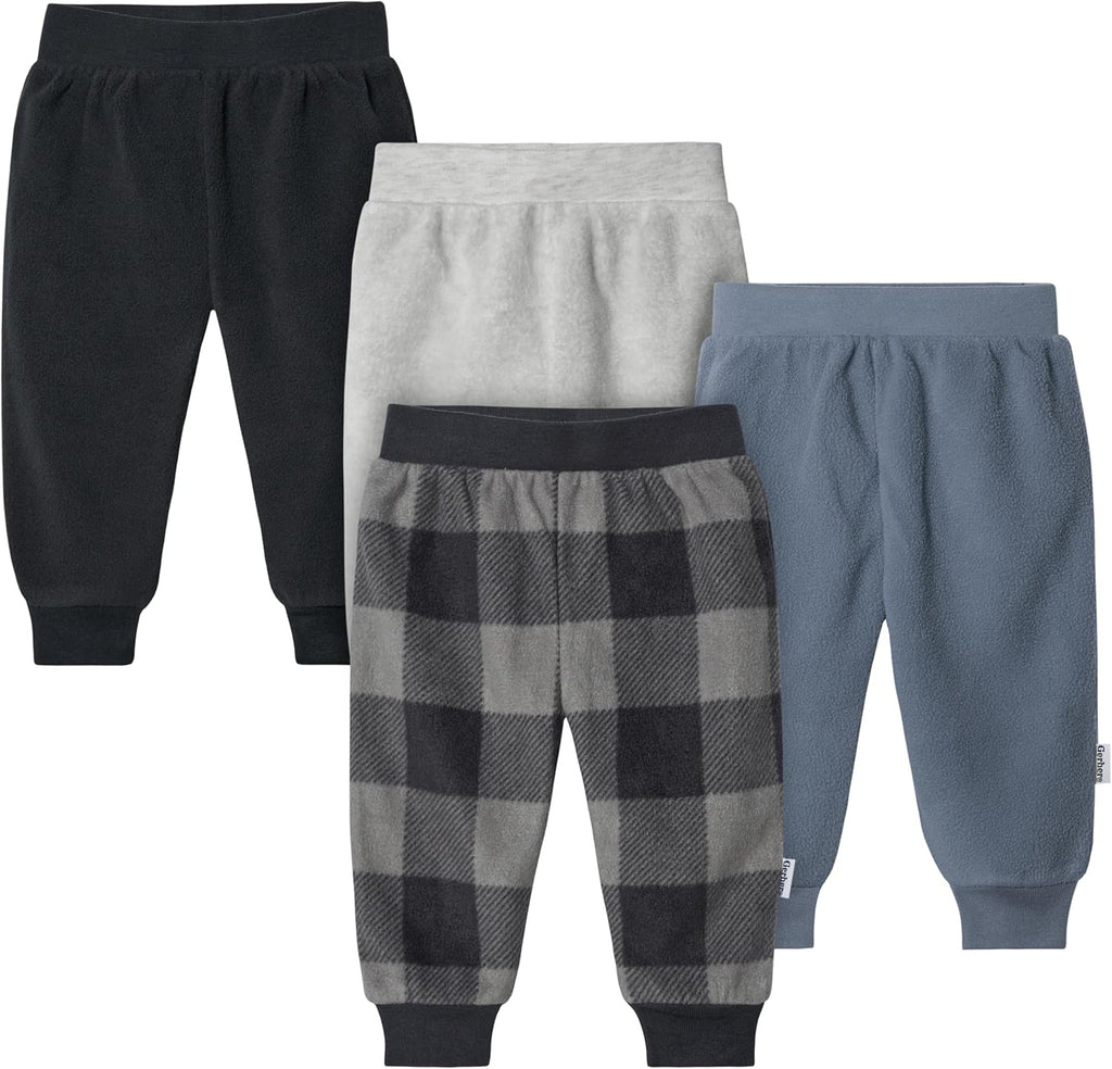 Gerber Baby Boys' 4-Pack Microfleece Pants