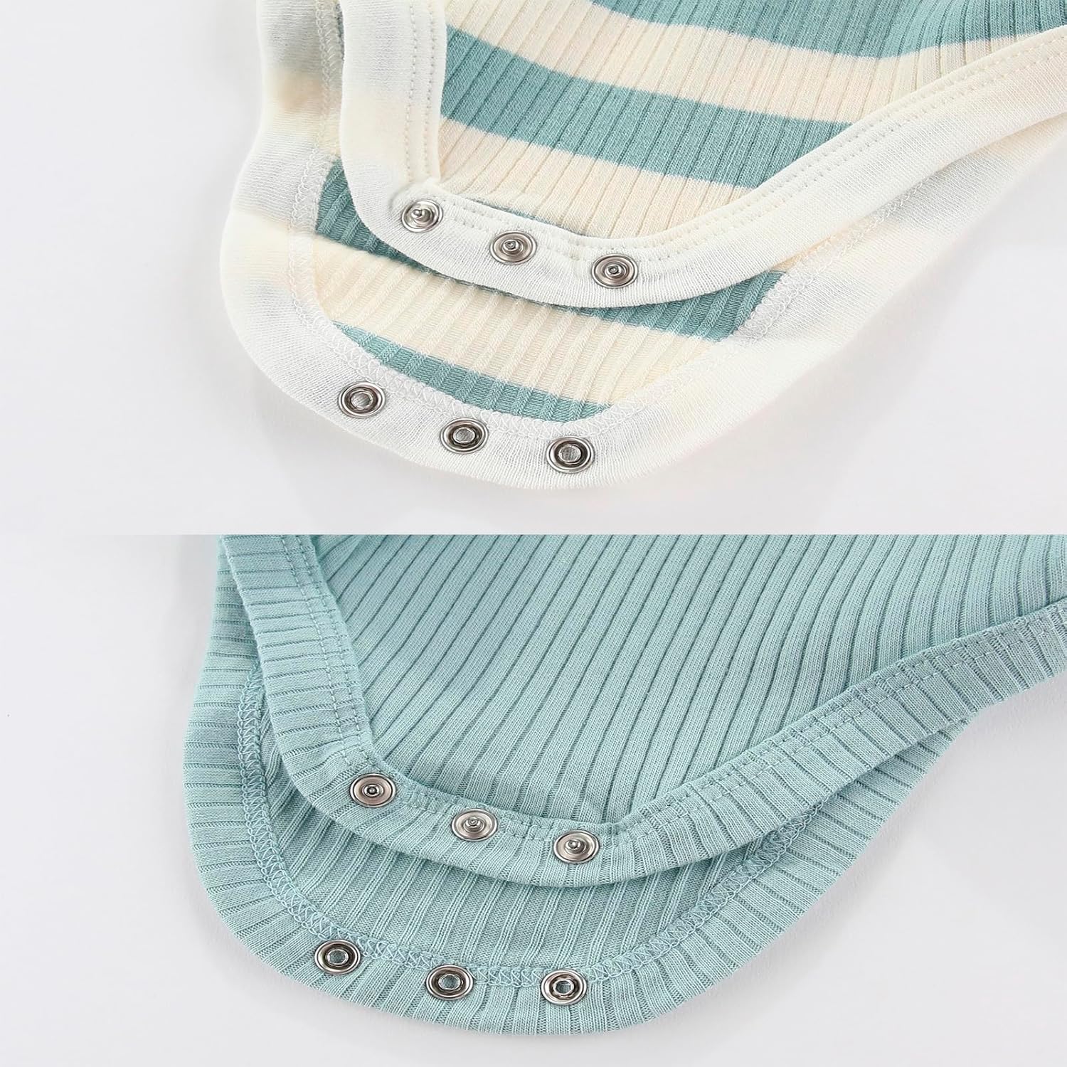 Newborn Baby Boy Girl Short Sleeve Bodysuits Cotton One-Piece Baby Clothes 6-Pack