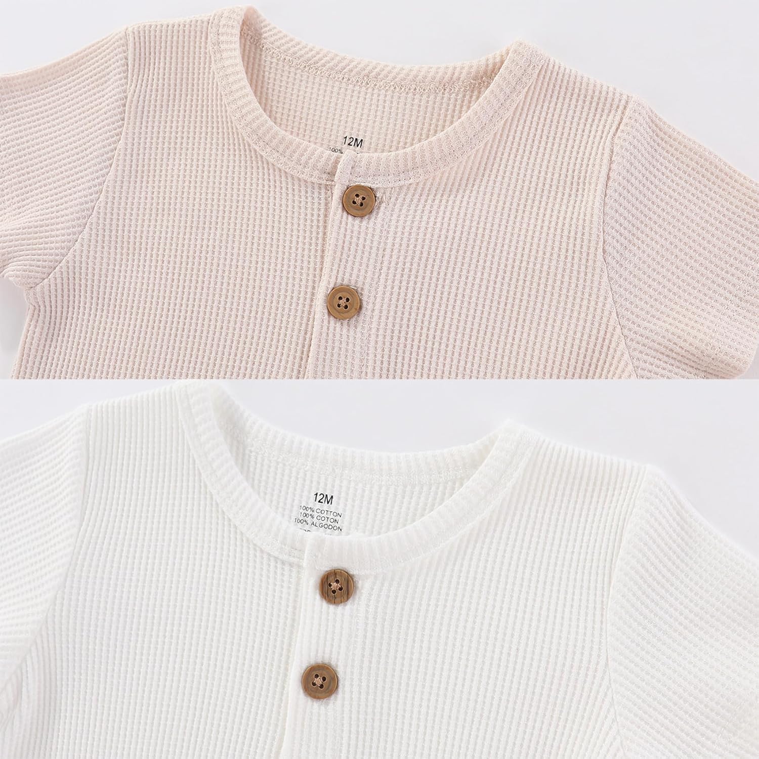 Baby Bodysuits Solid Romper One-Piece Newborn Clothes 2 Pack Baby Shower Gifts