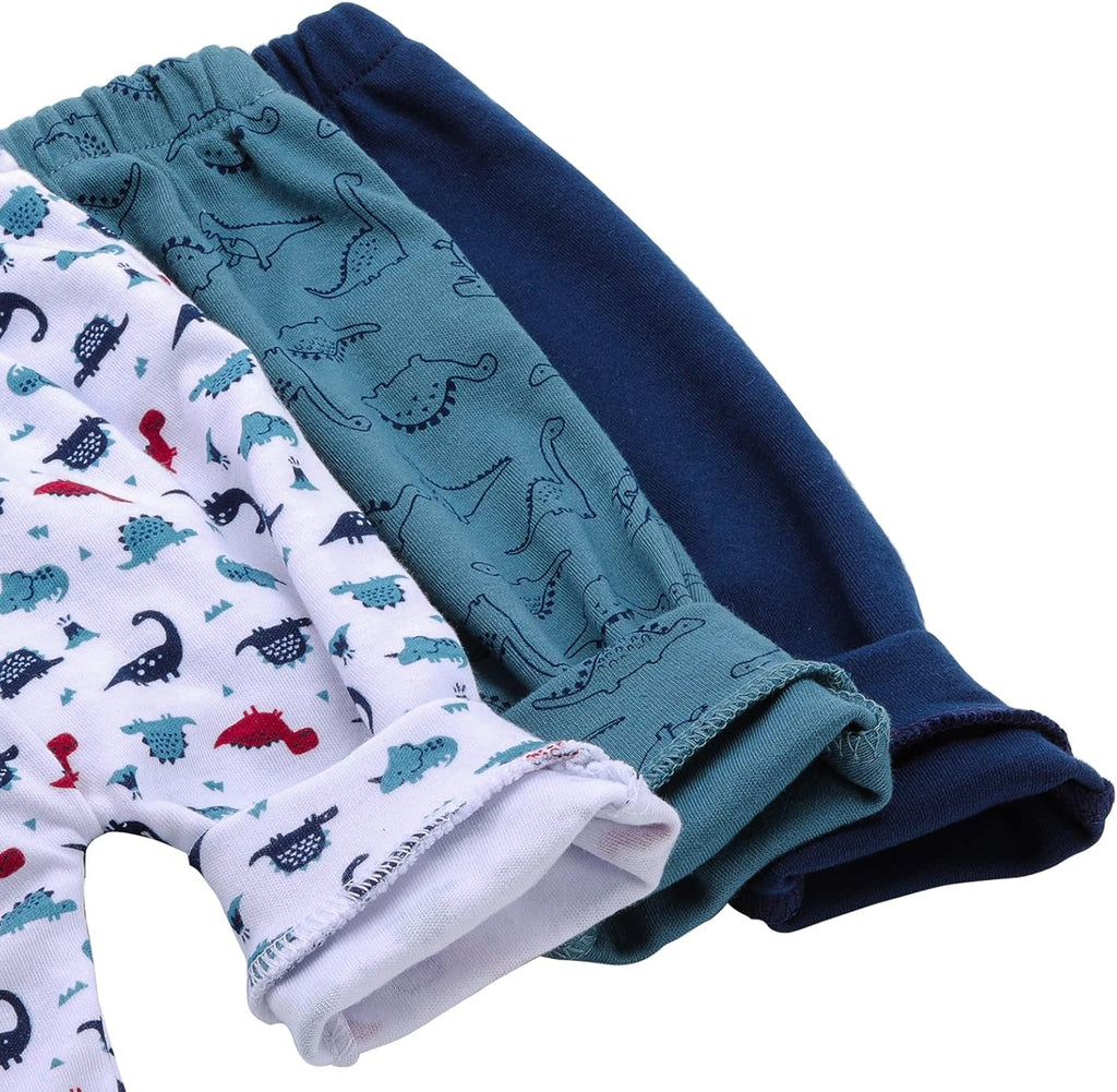 Hakochia Baby Pants for Boys & Girls: 100% Cotton, Soft, Comfy, Ample Diaper Room 0-36 Months