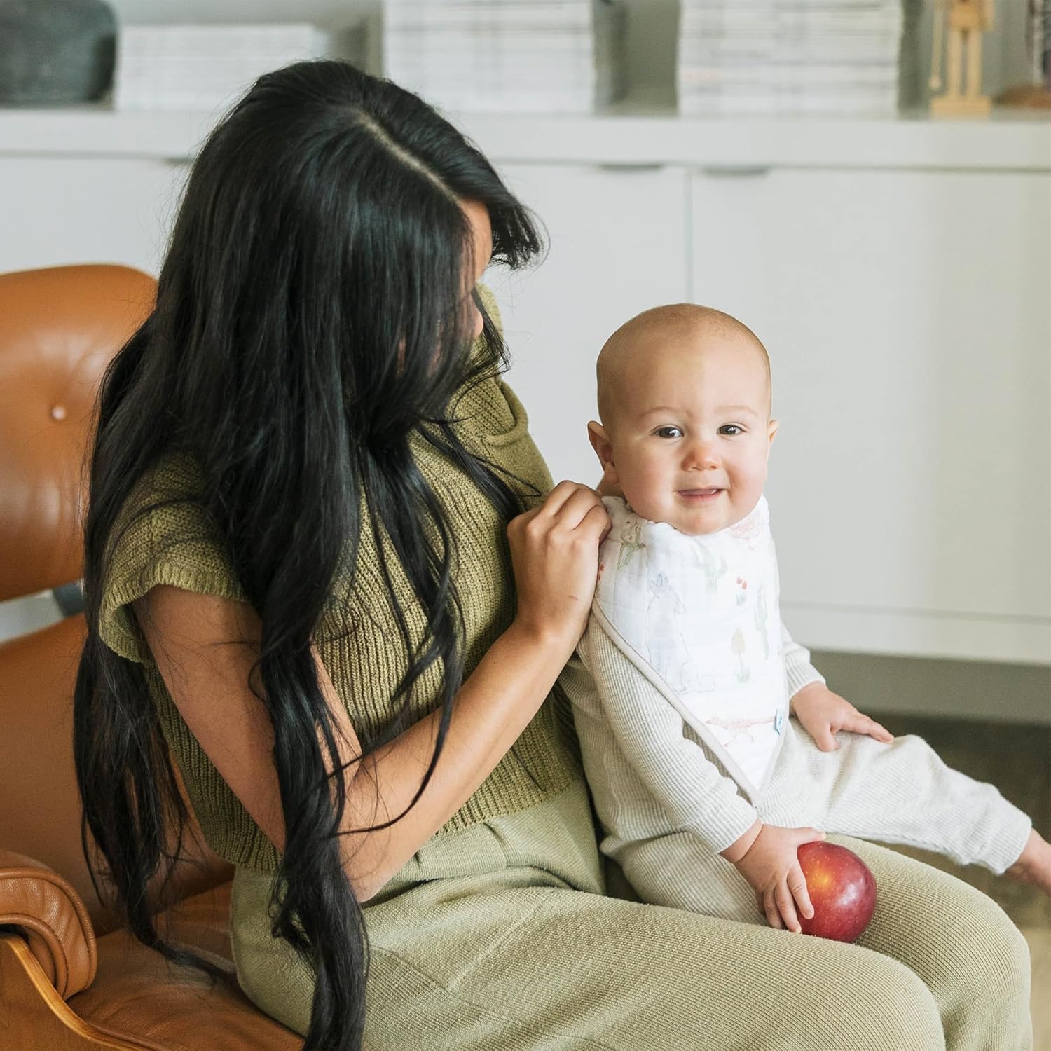 Little Unicorn Cotton Muslin with Fleece Bandana Bib
