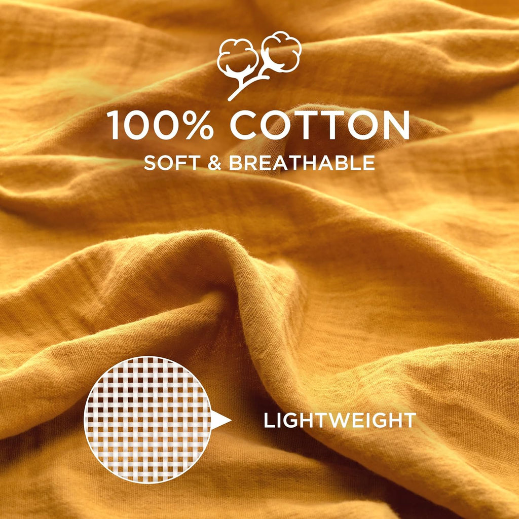 Muslin Swaddle Blankets for Newborns 3 Pack, Soft & Breathable Baby Receiving Blankets 35” x 43” Unisex Infant Essentials with Reusable Bag, 100% Turkish Cotton, Oeko-TEX Certified