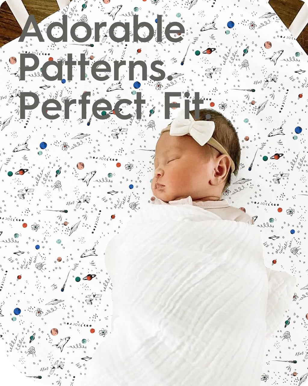 Baby Crib Sheets Boy Girl for Standard Crib Mattress - Ultra Soft Jersey Knit Neutral Crib Mattress Sheet, Safe and Snug, Durable, Stylish Crib Sheet Fitted, 28''x52''x9'' Extra Deep Pocket