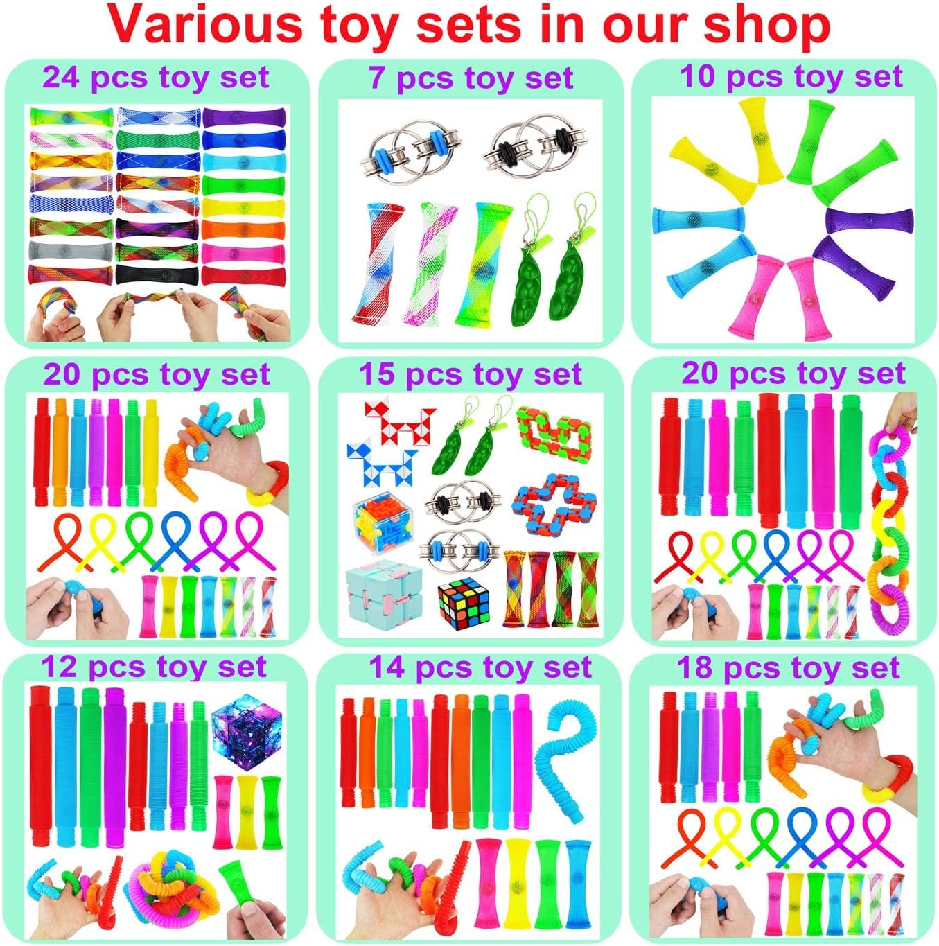 Marble Mesh Fidget Toys,FIDGET TOY Stress Relieve toy, Focus Enhance, Marble and Mesh Fidgets for Adults and Children with ADHD ADD OCD Autism