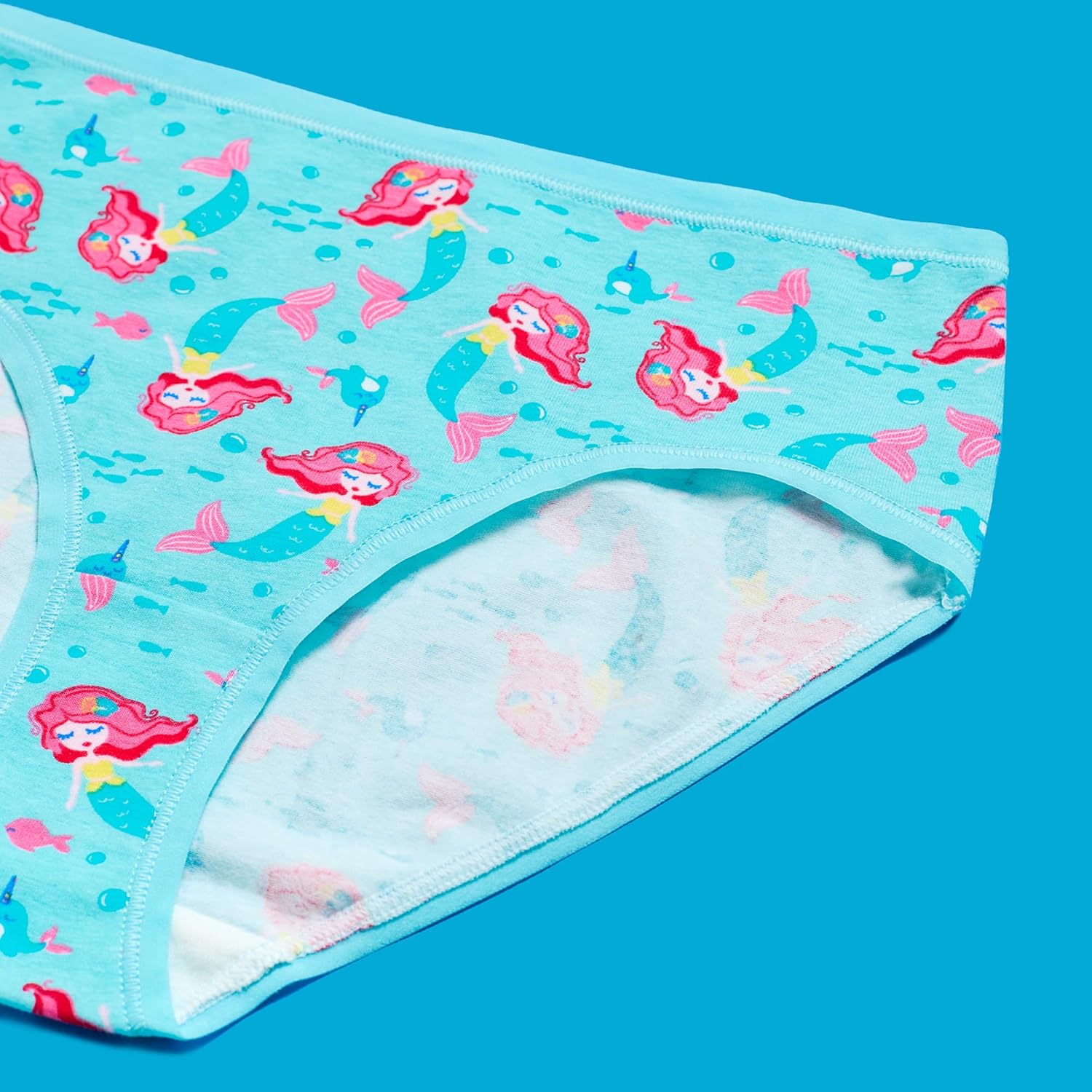 Saint Eve Kids Little Girls Cotton Underwear, Soft Breathable Multi Pack Brief Panties