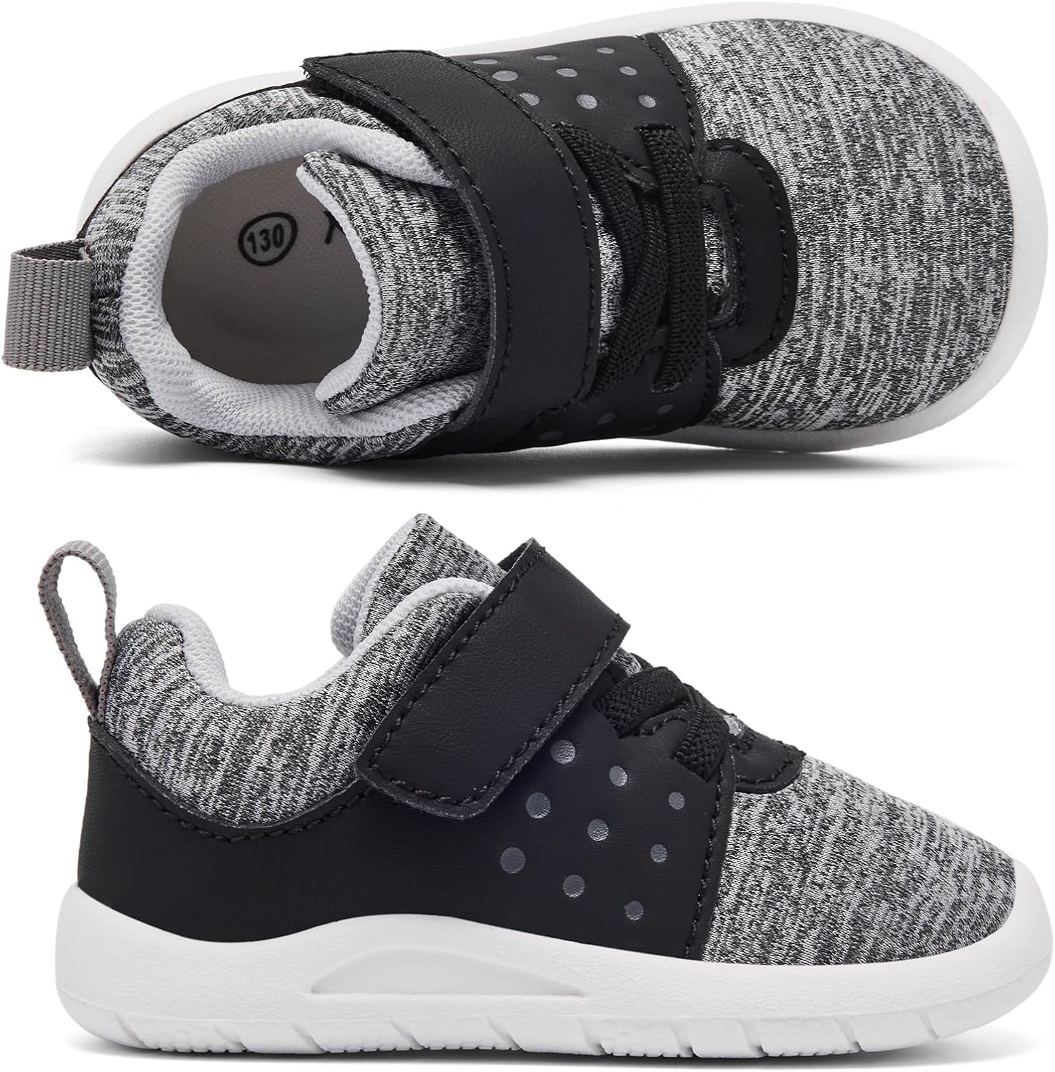 MORENDL Toddler Baby Shoes 0-4 Years Boy Girl Lightweight Breathable Non-Slip Sports Sneakers Running Walking Tennis Barefoot Shoes