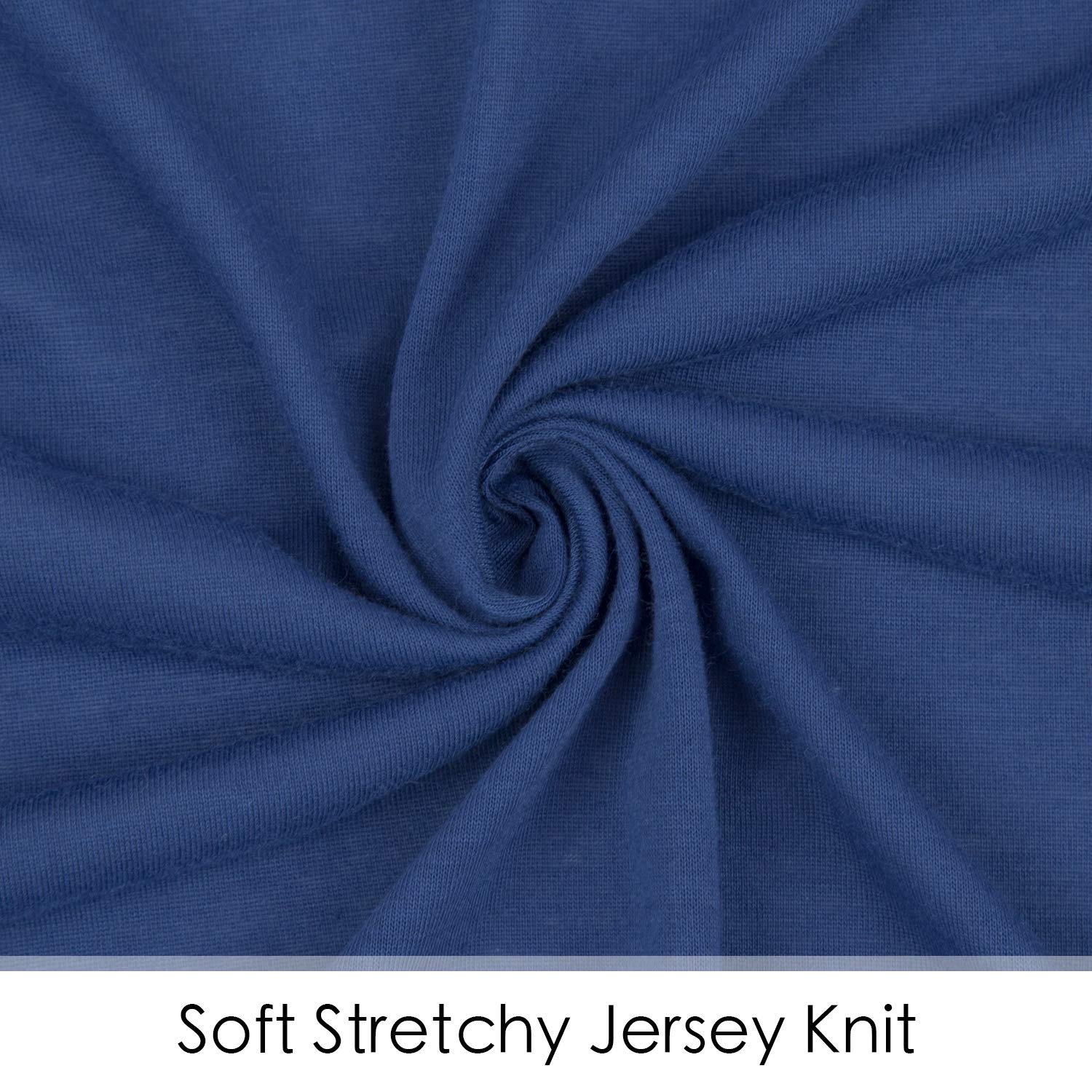 TILLYOU Changing Pad Cover Set in Soft Jersey Material - Fits 32"/34''x16 Contoured Pad for Babies, Navy Blue & Lt Green