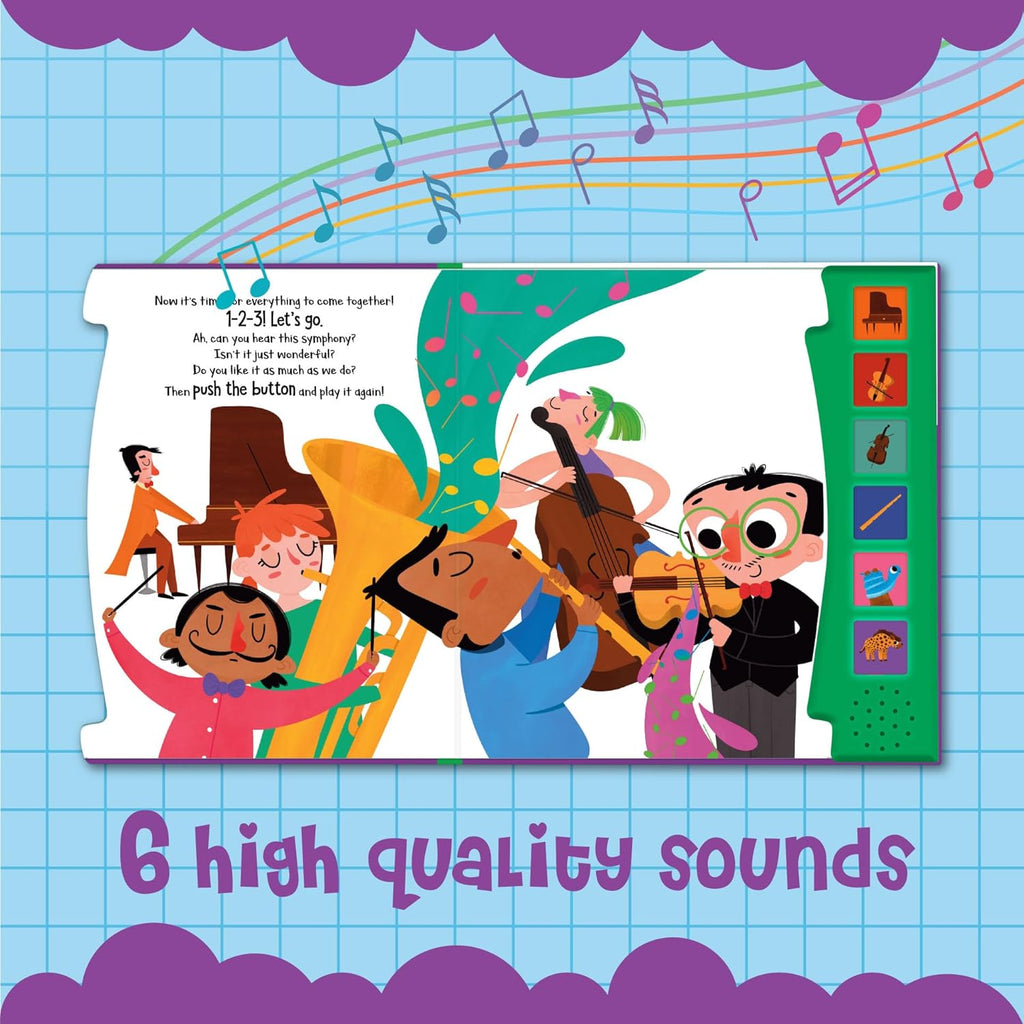 What A Noisy World - Musical Journey - Auditory Interactive Toys - Sound Books for Toddlers - Musical Book for Toddlers with 6 Different Sounds - Screen-Free Birthday Gifts