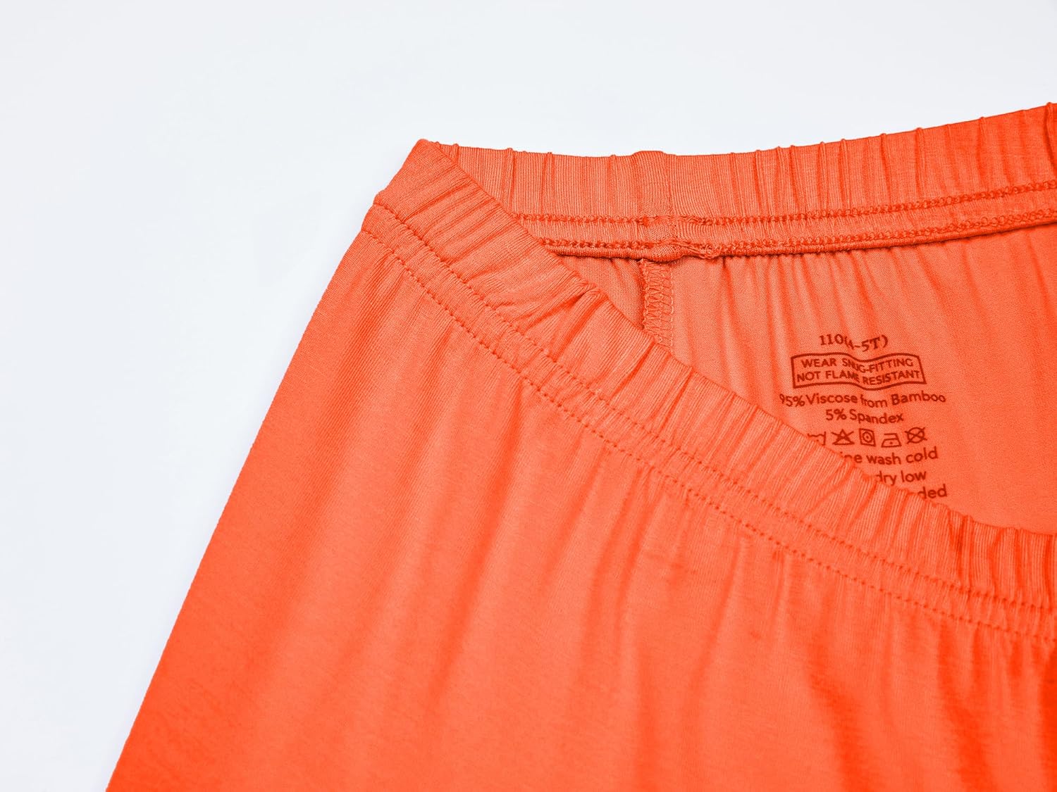 BABY 2T-10Y Toddler Kids Girls Boys Soft Comfy Viscose 2pcs Set Long Sleeve Plain Shirts and Pants Sets