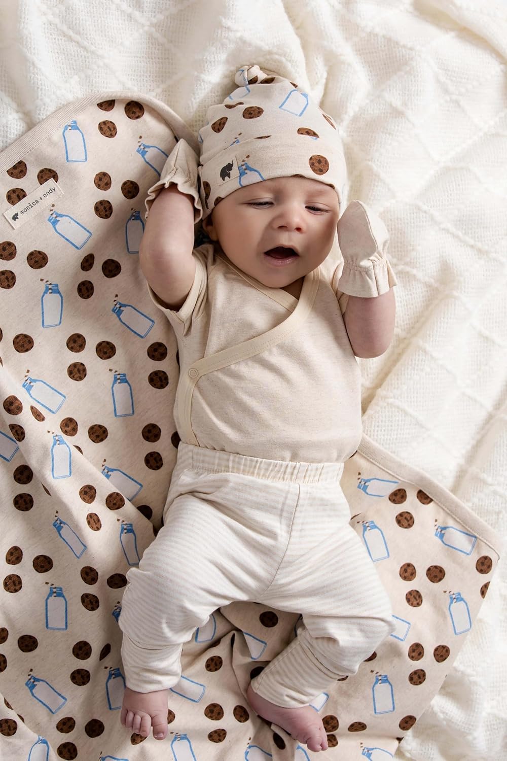 MONICA + ANDY Baby Organic Short Sleeve Lucky Bodysuit