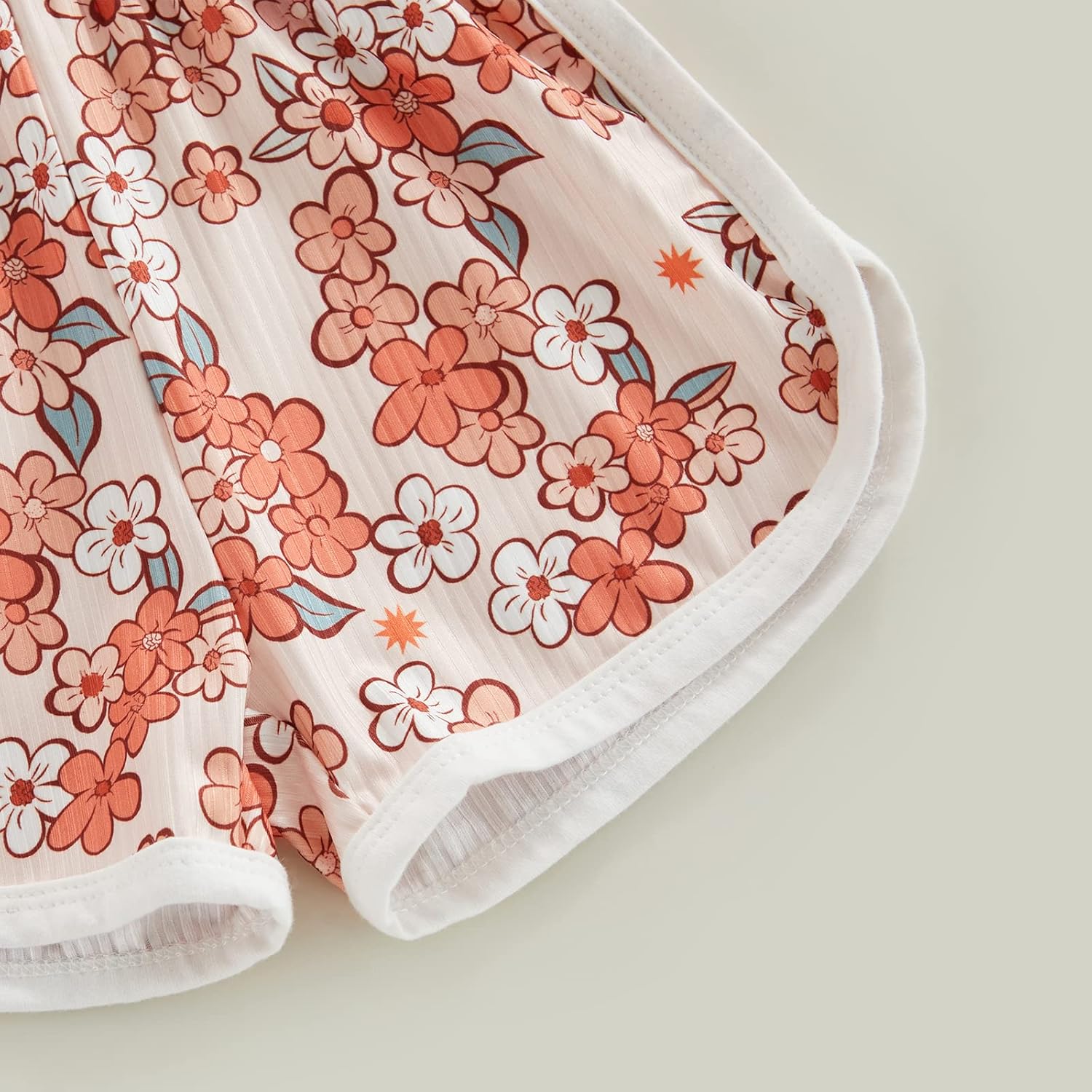 WZTYYDS Toddler Baby Girl Summer Clothes Floral Romper Tie-Up Strap Halter Jumpsuit Infant Summer Sling Playsuit 6M-3T