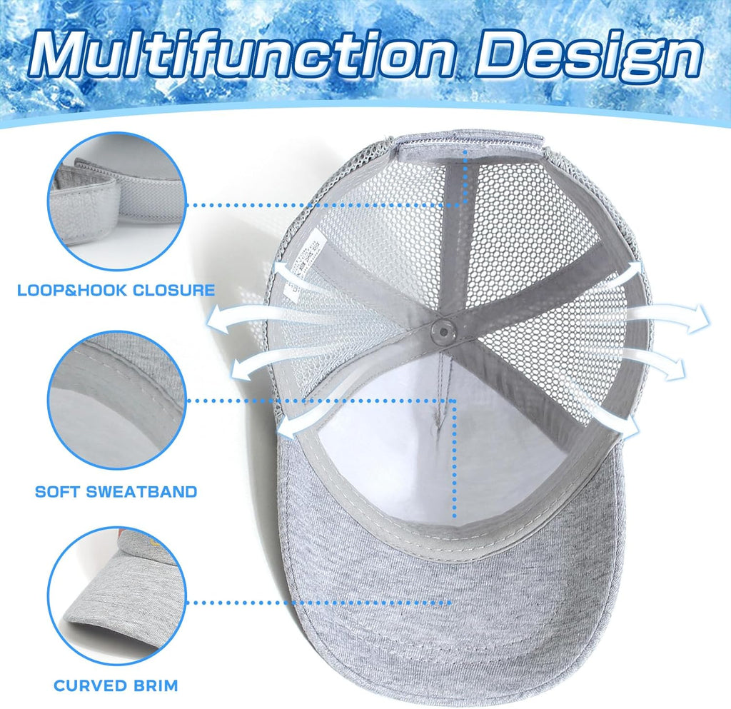 Duoyeree Toddler Baseball Cap Baby Cap Sun hat Print Dinosaur Pattern and Solid Color hat Kids boy Girl Age 0-8t