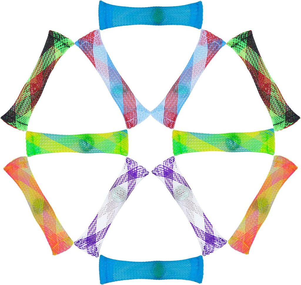 12 Pack Stress Relief and Anxiety Relief Fidget Toys,Marble Mesh (6 Color)