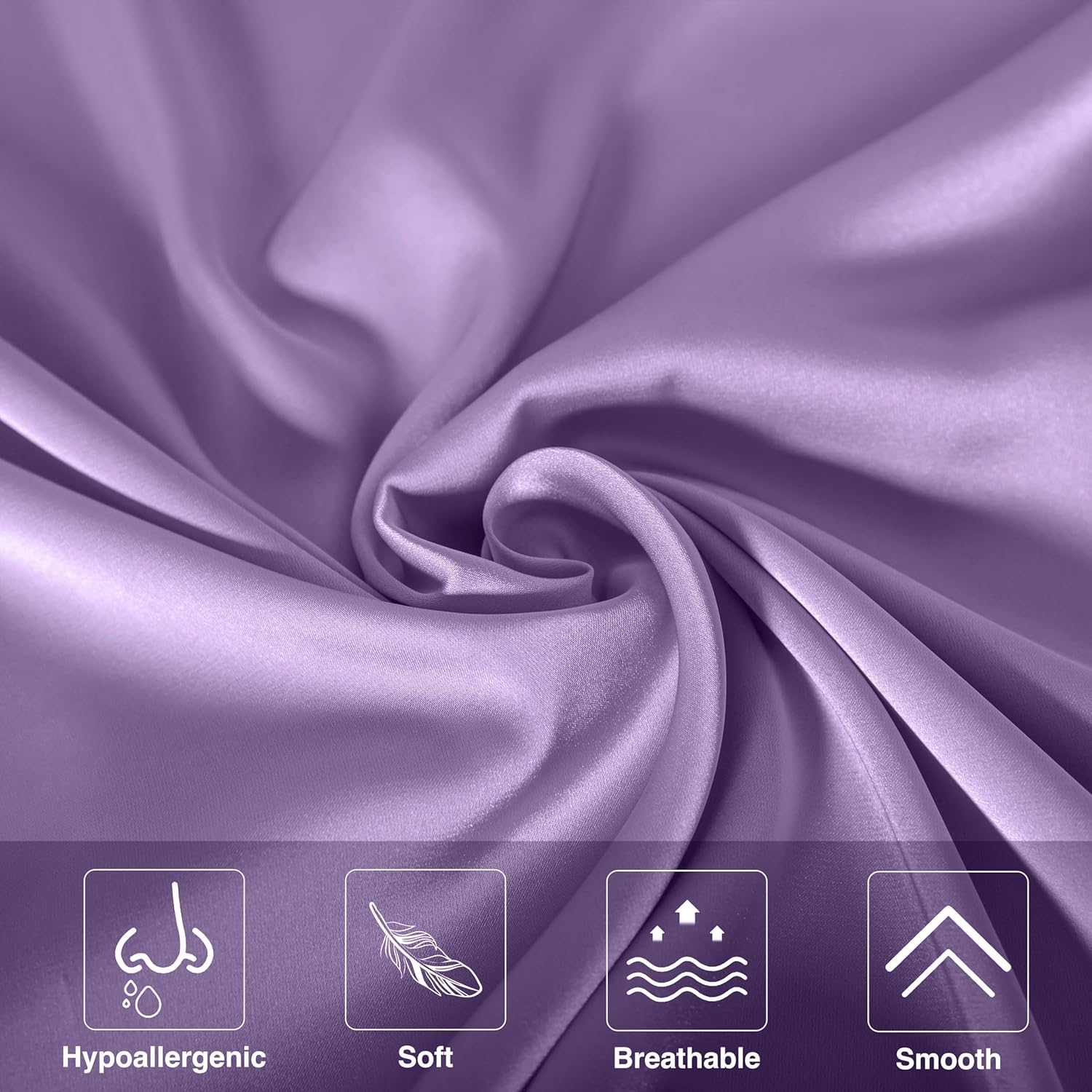 Mulberry Silk Pillowcase for Hair and Skin,Cooling Silk Pillow Case with Hidden Zipper,Allergen Proof Dual Sides Soft Breathable Smooth Silk Pillow Cover for Women (Violet, Toddler)