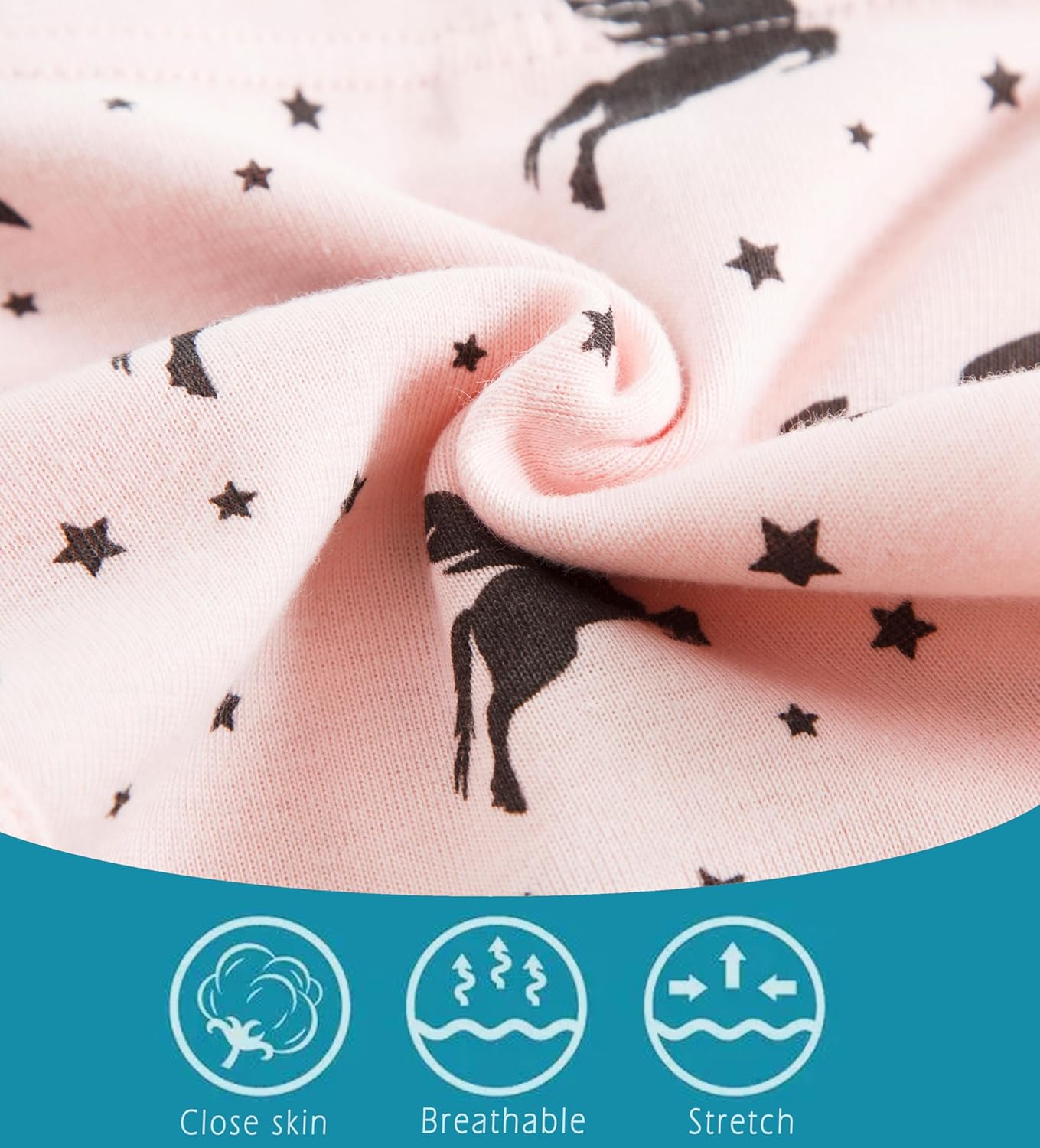 Boboking Girls Soft Underwear Toddler Kids Briefs Cotton Panties 12-pack