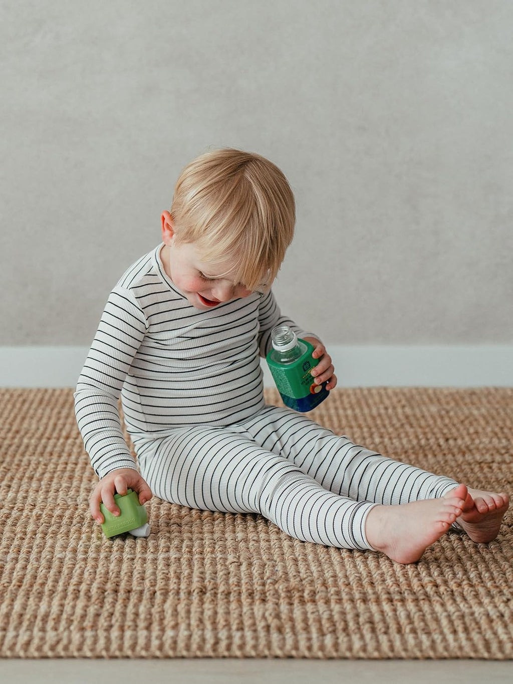 AVAUMA Stripe Pattern Baby Boys Girls Pajama Set Kids Toddler Snug fit Ribbed Sleepwear pjs for Daily Life Style