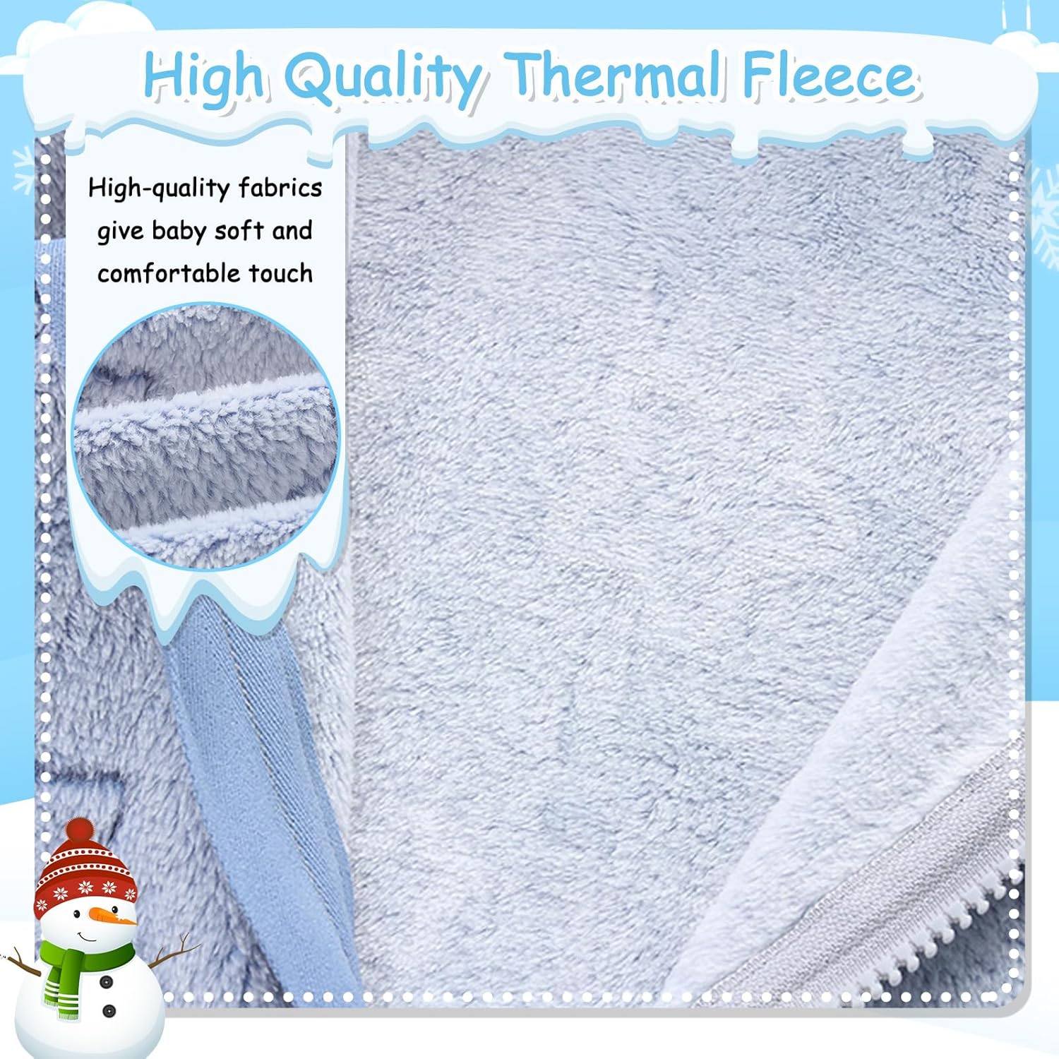 Fairy Baby Newborn Baby Bear Onesie Thin Fleece Footie Romper Snowsuit Hooded Jumpsuit Bodysuit Winter Outwear Boy Girl 0-12M