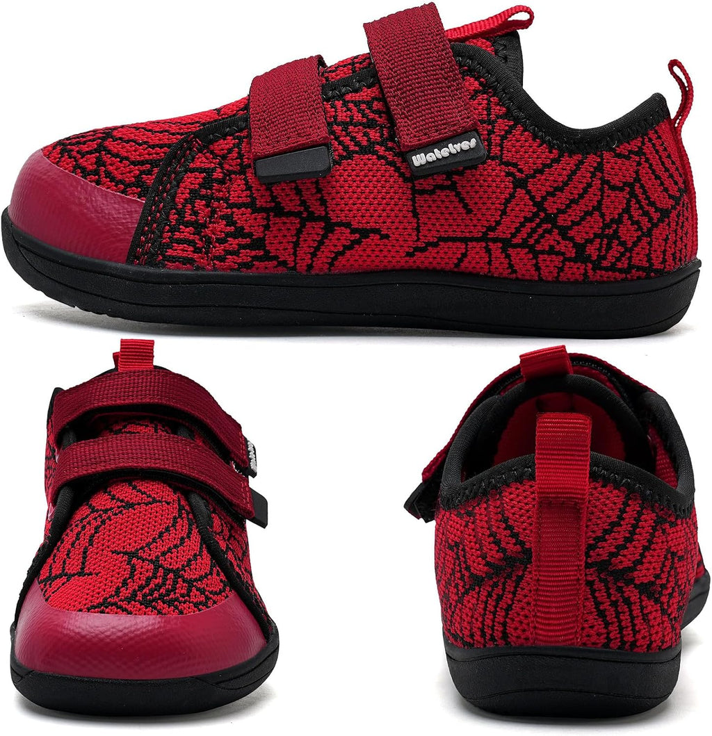 WateLves Toddler Little Kids Wide Barefoot Shoes The First Walking Shoes Girls Boys Breathable Zero Drop Minimalist Sneakers with Wide Toe Box Natural to Grow