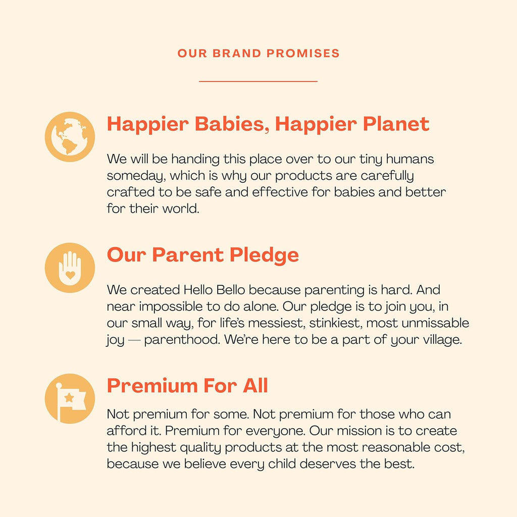 Hello Bello Diapers, Size 4 | Extra-Absorbent | Hypoallergenic | Alphabet Soup | 21 Count, Pack of 4