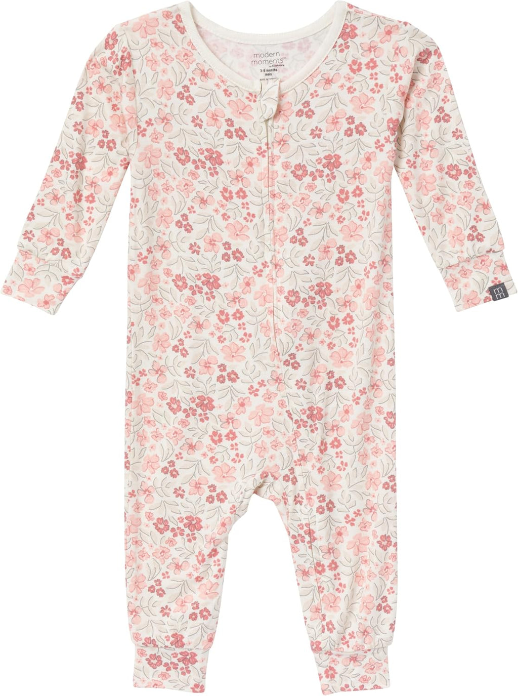 Modern Moments by Gerber Unisex Baby Viscose 2-Pack Footless Tight Fitting Pajamas