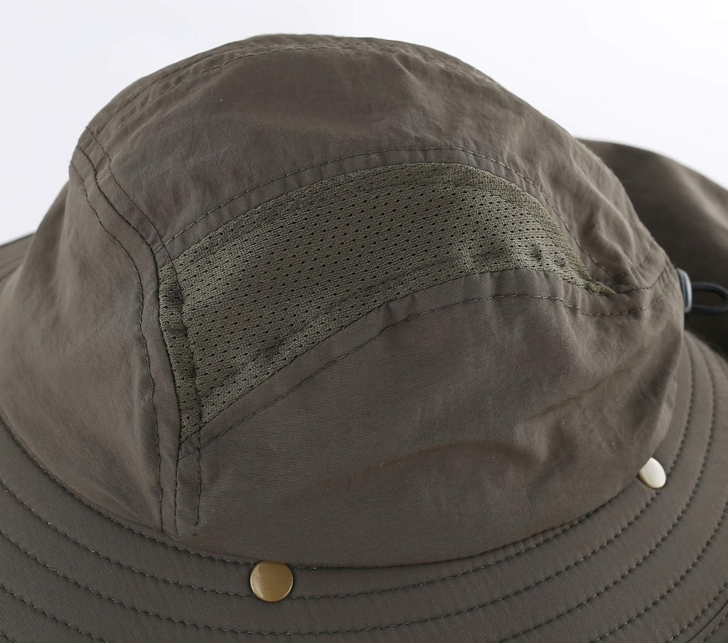 Home Prefer UPF 50+ Boys Sun Hat with Neck Flap Wide Brim Summer Beach Bucket Hat for Boys Girls Toddler Kids Safari Hat