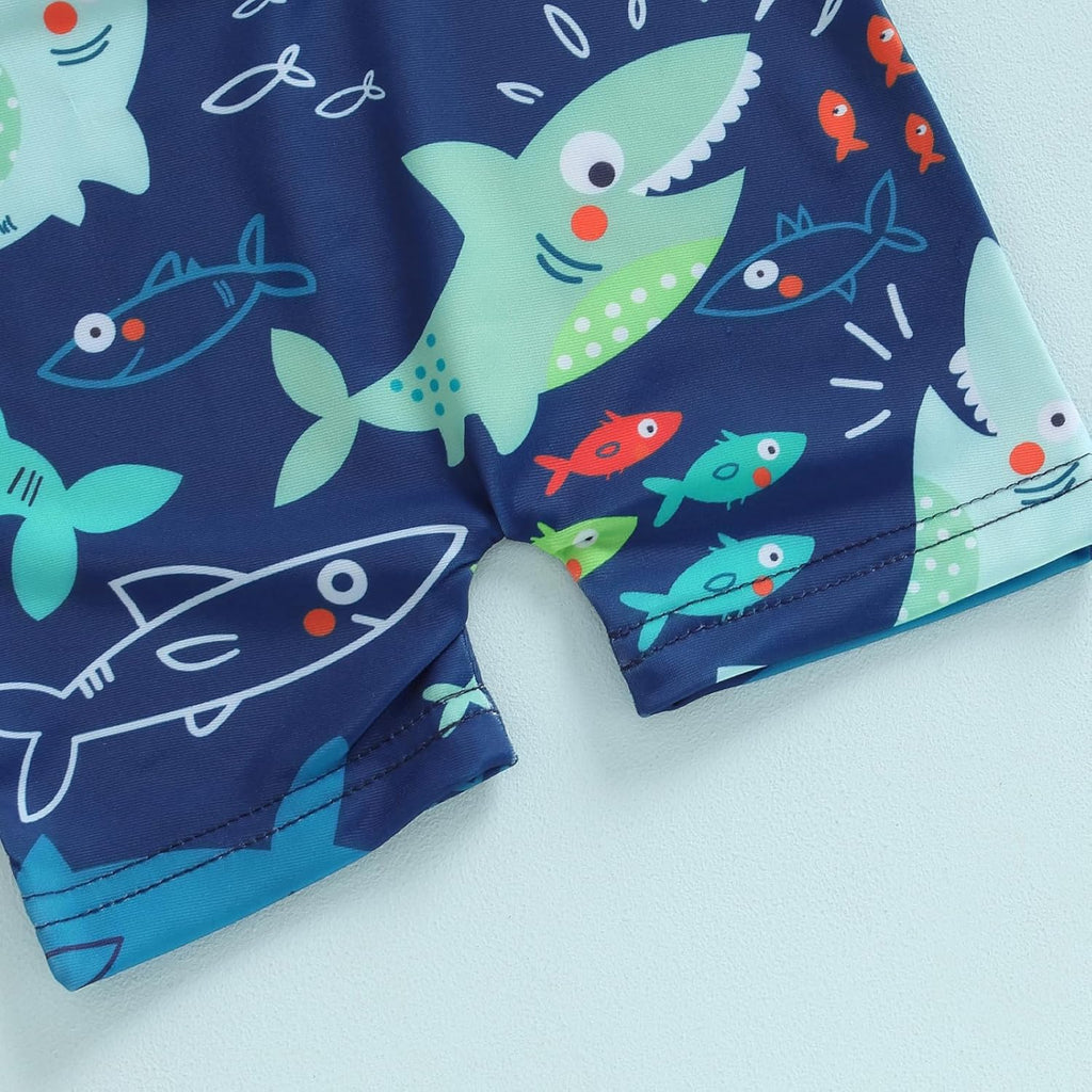 Hnyenmcko Baby/Toddler Boy Rash Guard Swimsuit Long Sleeve One Piece Zipper Swimwear Sunsuit Infant Bathing Suit Beachwear