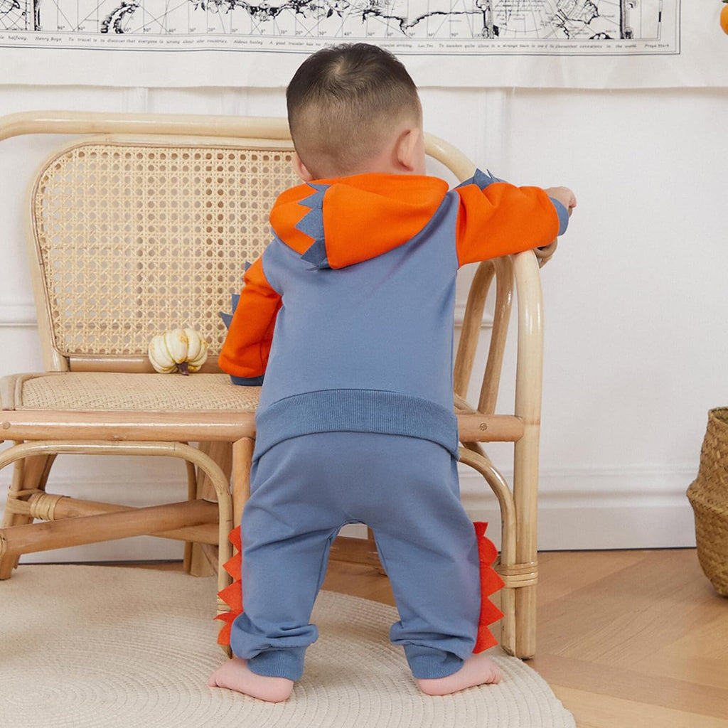 Baby Boy Clothes Toddler Fall Winter Outfits Dinosaur Long Sleeve Hoodies Tops & Jogger Pants Sweatsuit