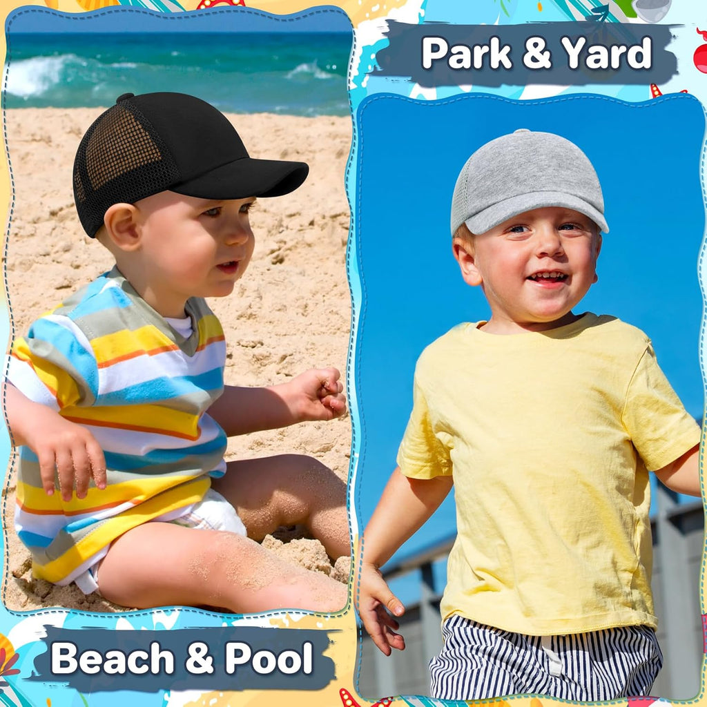qikqik Baby Baseball Cap Toddler Baseball Hat with Mesh Infant Sun Hat UPF 50+ Baby Ball Cap Toddler Girl Hats Kids Hat Boys