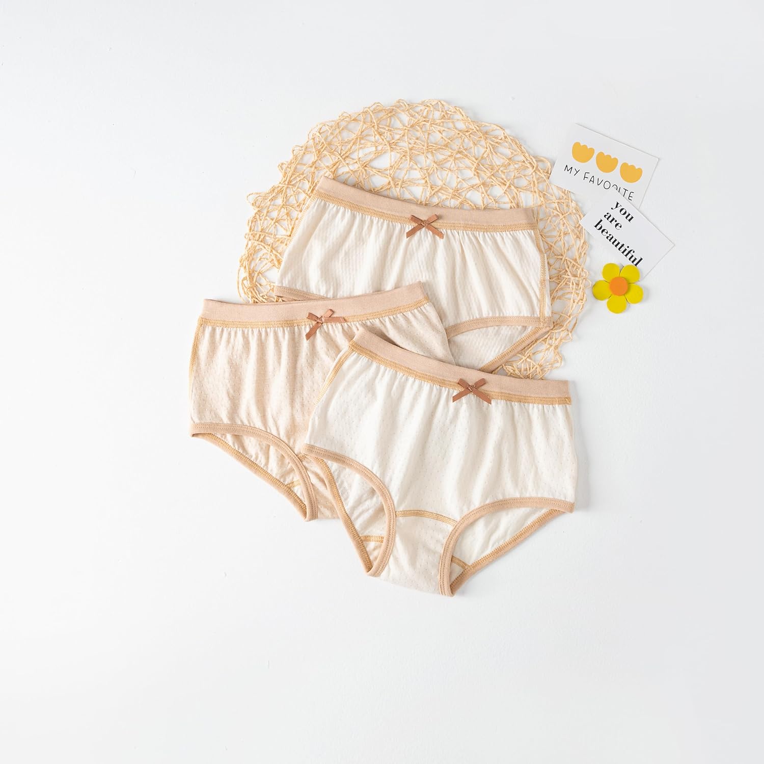 GZMM Girls Underwear Organic Cotton Panties Toddler Kids Briefs