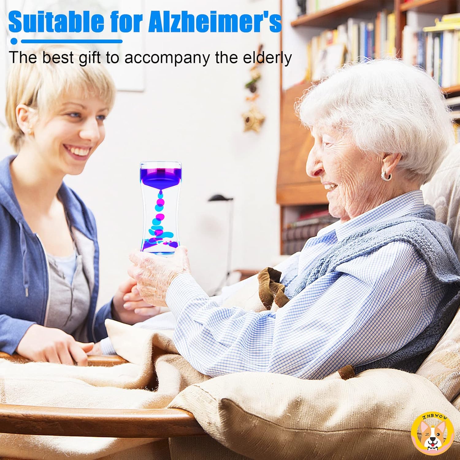 Liquid Motion Bubbler for Kids Adults,Sensory Toys,(3-Pack) Fidget Timer Liquid Toy,Autism Toy,Oil Water Desk Toy,Anxiety Toys，Christmas Stocking Filler Gift