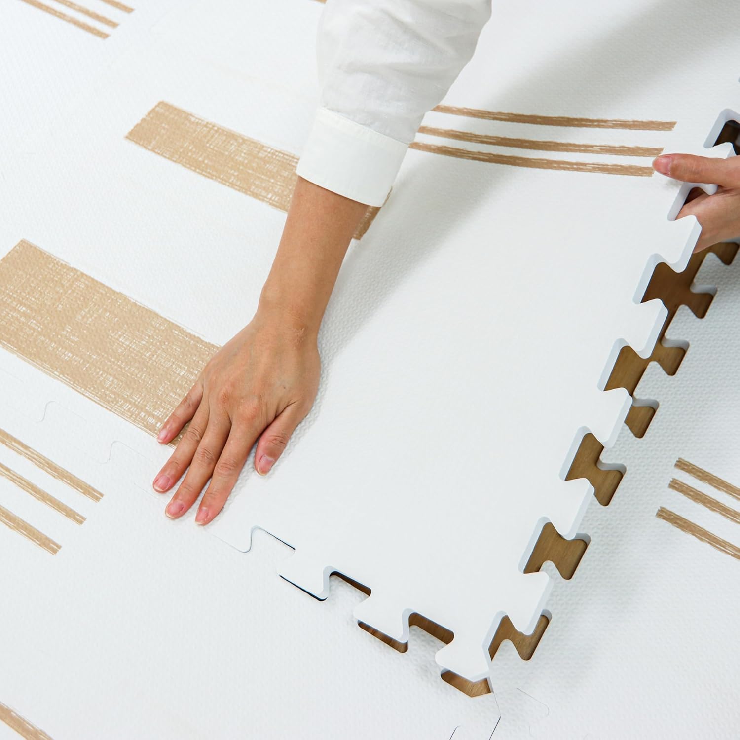 Baby Play Mats for Floor - Sol (4x6ft) - Premium EVA Foam Play Mat for Babies & Toddlers - Perfect for Tummy Time, Crawling, Playroom - Stylish & Comfortable Kids Play Mat