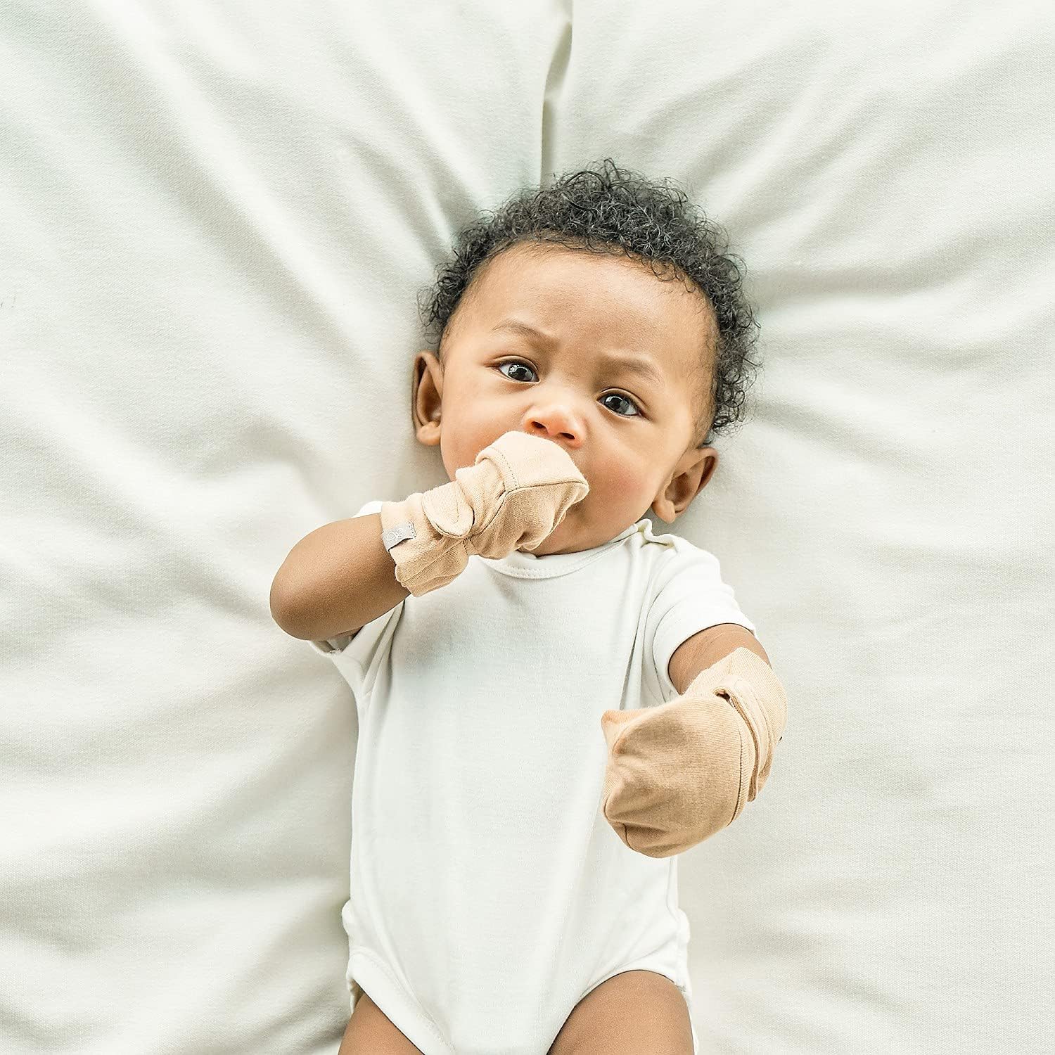 goumikids Viscose Made from Bamboo Cotton Anti-Scratch Soft Stay-On Mitts