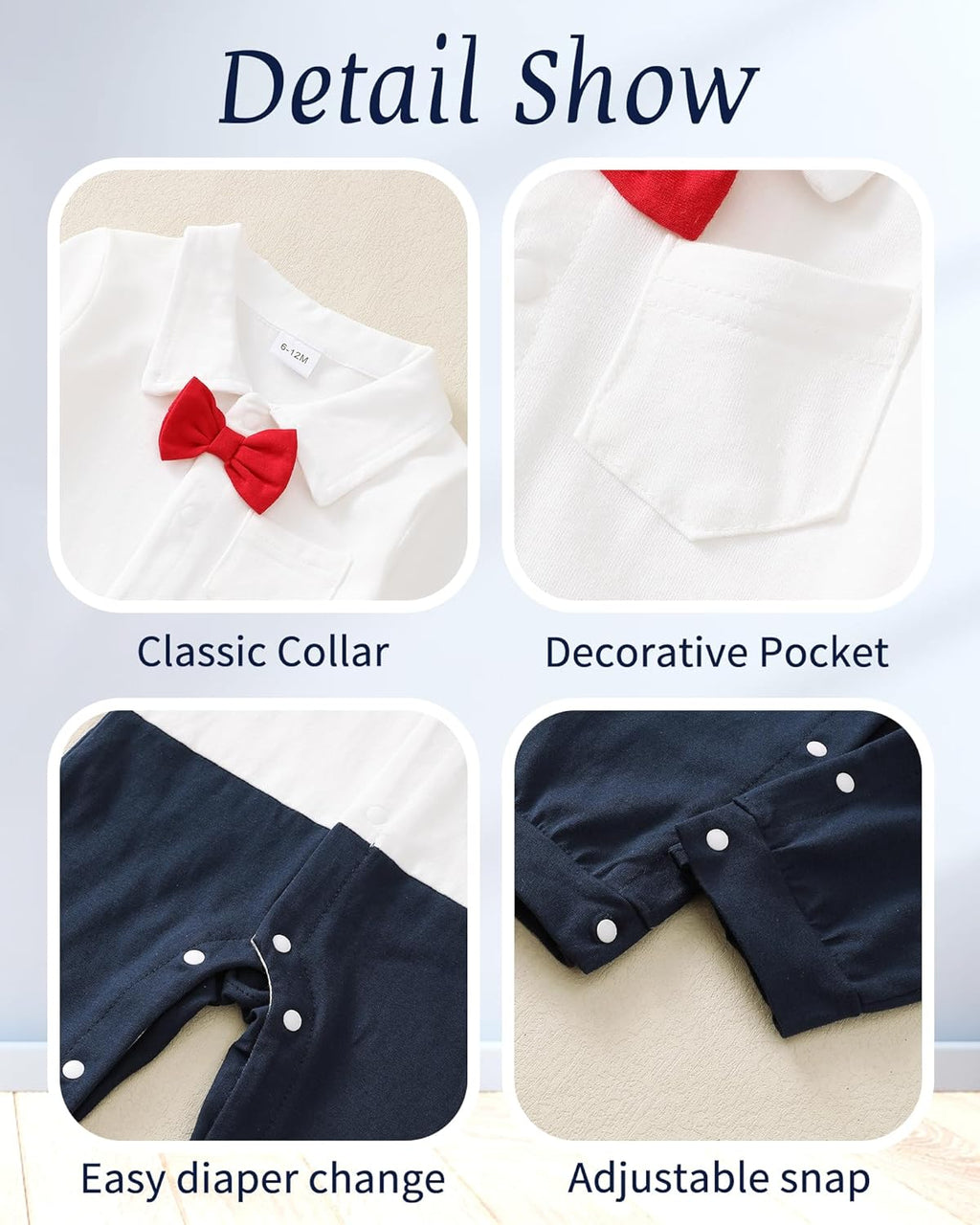 NZRVAWS Baby Boy Clothes Preemie Infant Boy Bear Outfits Jumpsuit Bodysuit Letter Print Romper