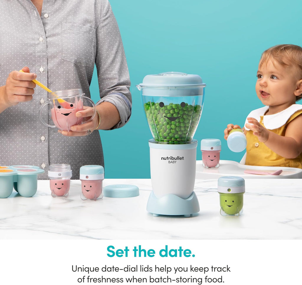 NutriBullet NBY-50100 Baby, 32-oz, Blue (Renewed)