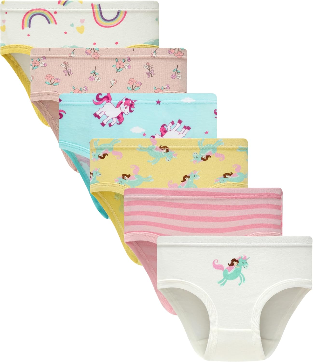 Hahan Girls Soft Panties Toddler Girls Cotton Underwear Kids Briefs