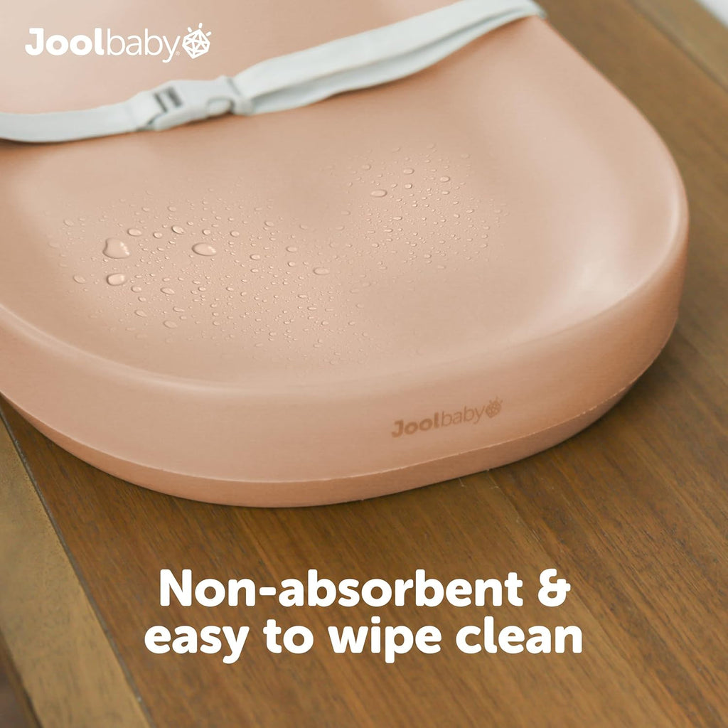 Jool Baby Waterproof Baby Changing Pad - Easy to Clean, Lightweight & Portable - Large Foam Cushion for Comfort (Peach)