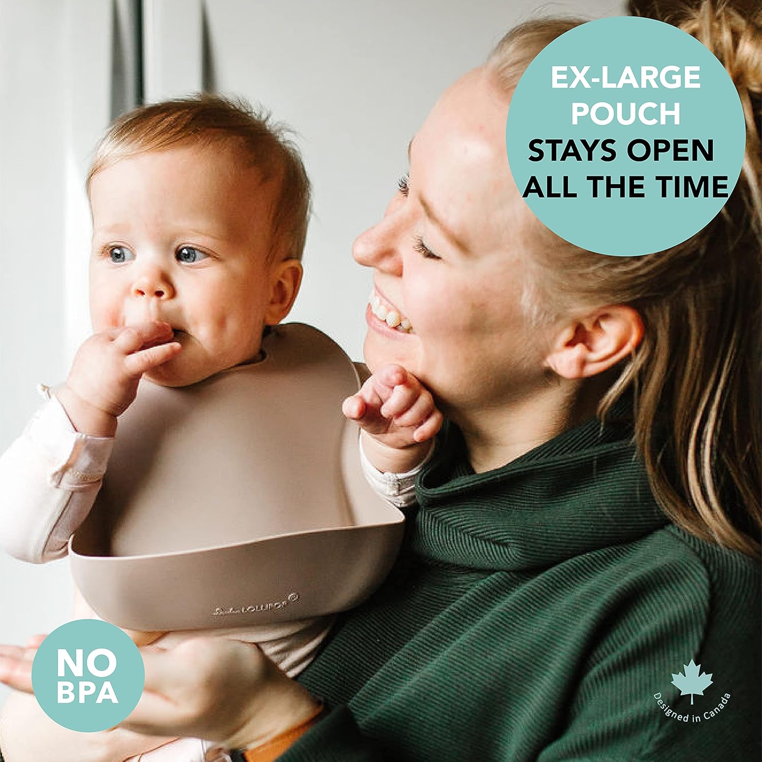 Loulou Lollipop Soft, Waterproof Silicone Feeding Bib