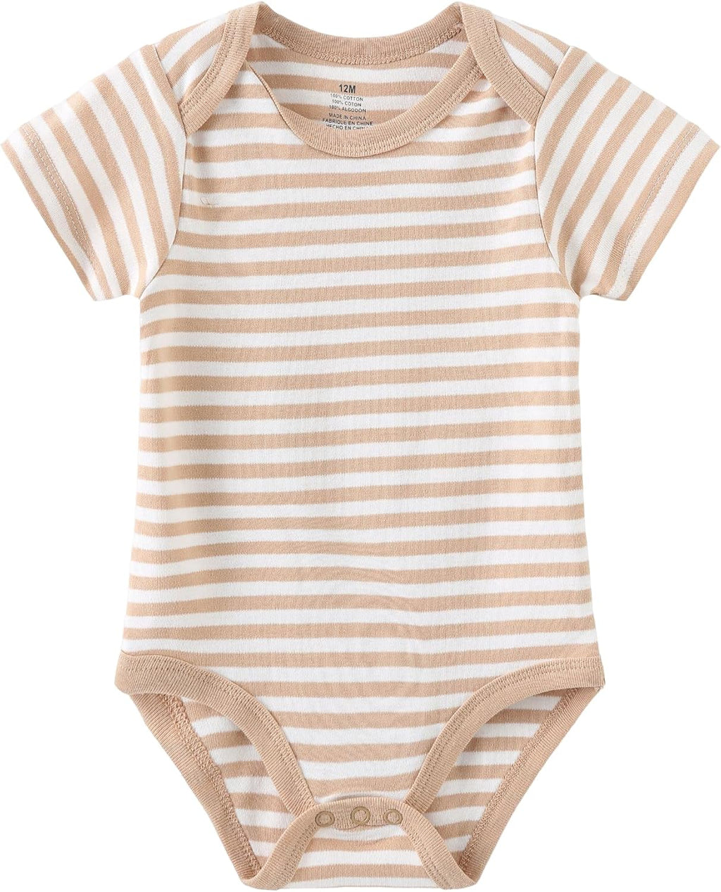 Kiddiezoom Baby Bodysuit Newborn Short Sleeve baby One-Piece Cotton 5-Pack baby clothes