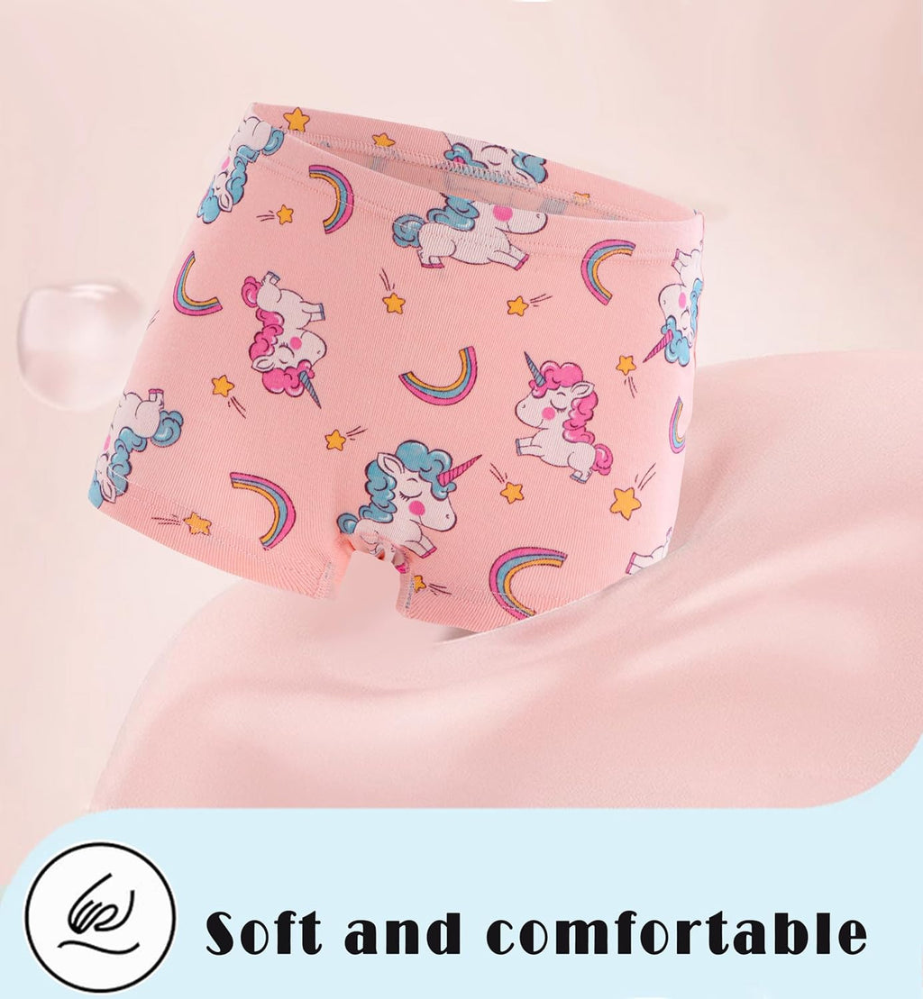 Sladatona Soft Girls Boyshort Panties Cotton Briefs Kids Underwear