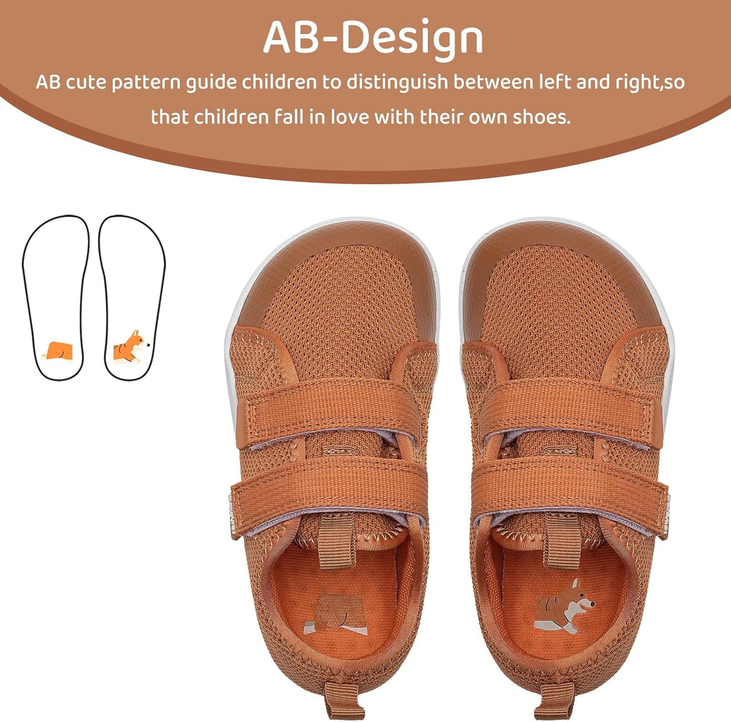 WateLves Toddler Little Kids Wide Barefoot Shoes The First Walking Shoes Girls Boys Breathable Zero Drop Minimalist Sneakers with Wide Toe Box Natural to Grow