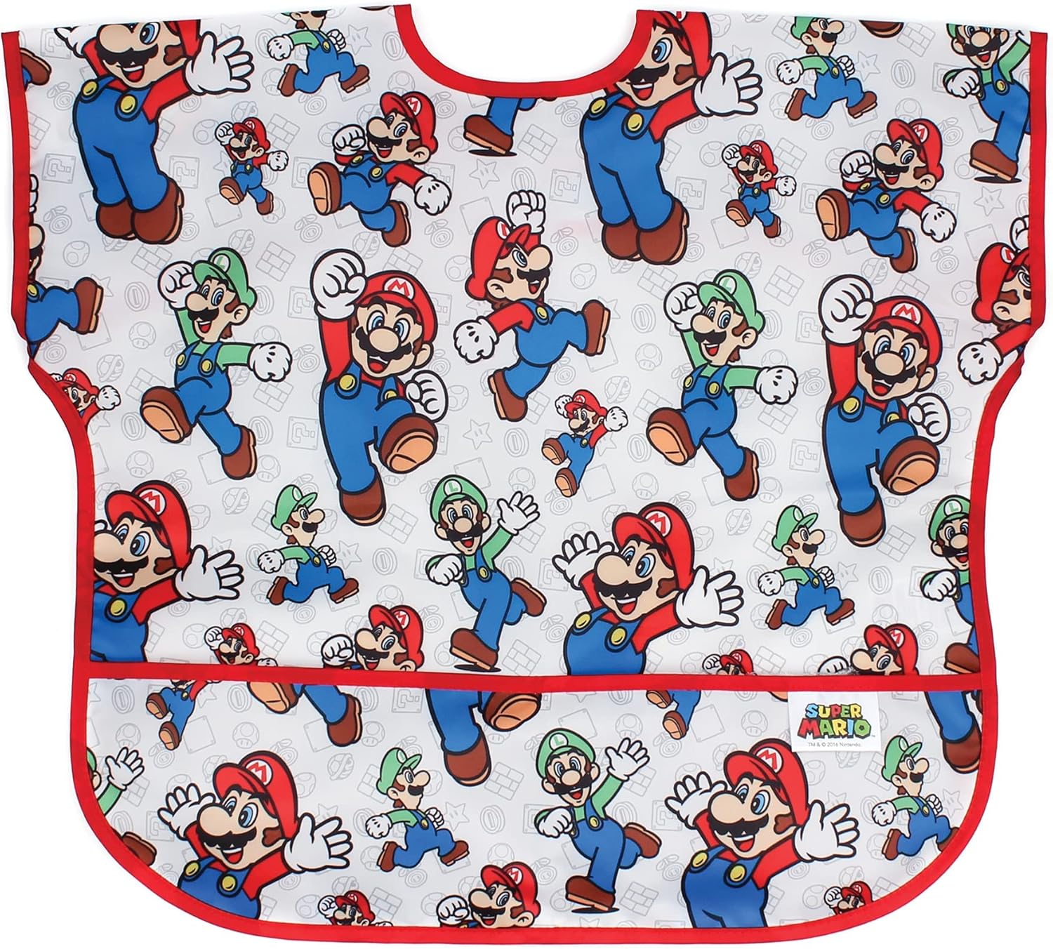 Bumkins Bibs - Toddler Bibs, Waterproof, Large for 1-3 Years, Short Sleeve