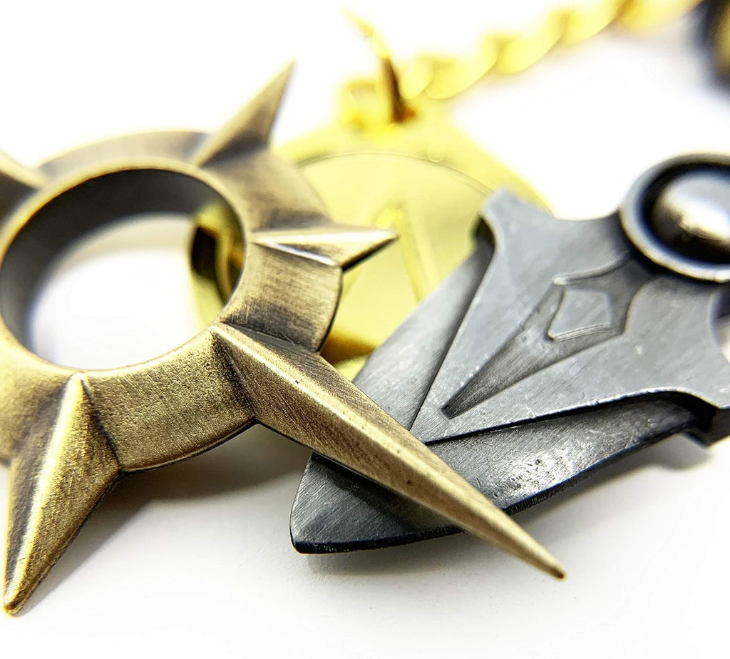 Citadel Black Mini Desktop Buddy - 3 Pack - Magnetic Metal Gaming Accessory with Drawstring Bag, Mini Video Game Pendant, Strong Neodymium Magnet, Gift for Gamers